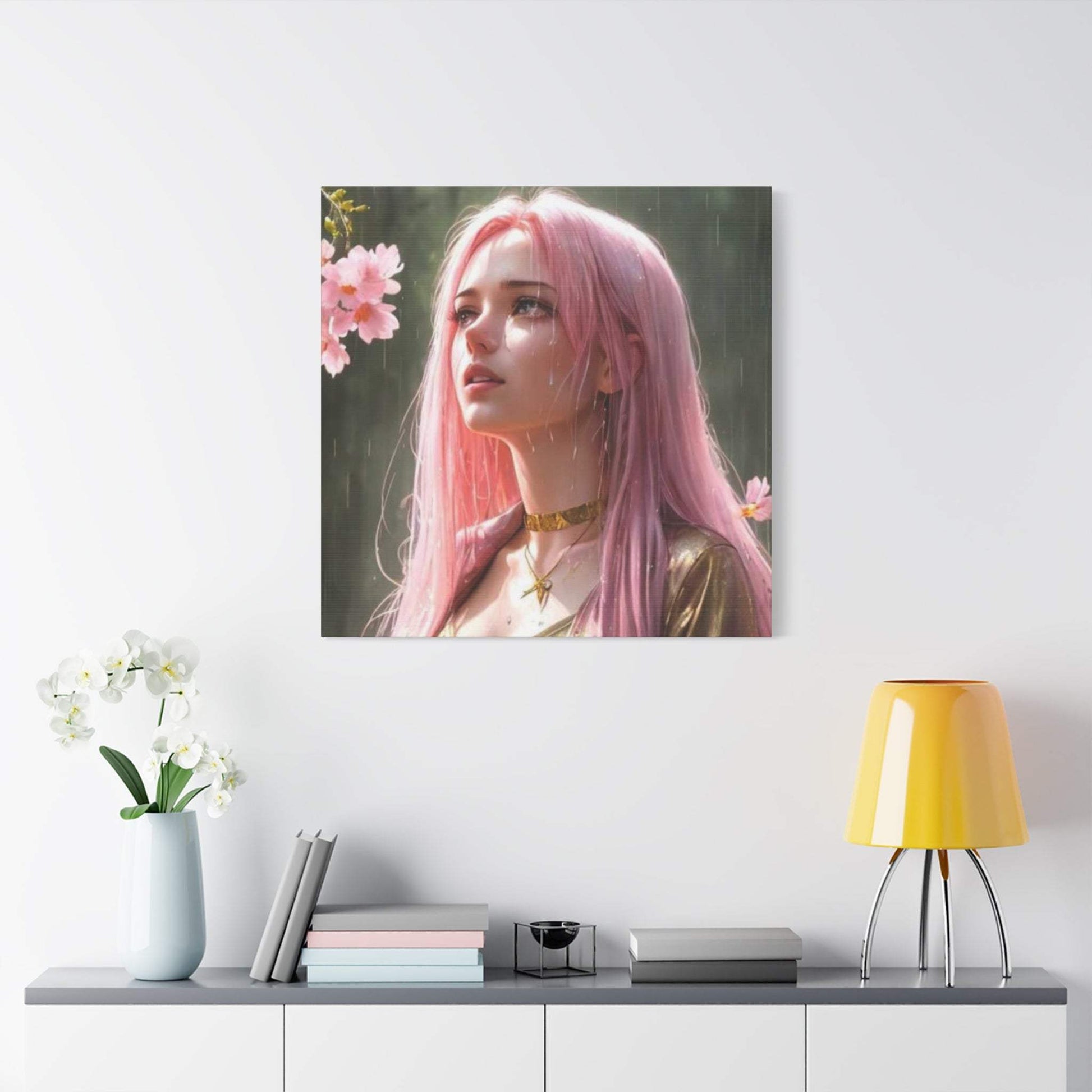 anime art, anime girl poster