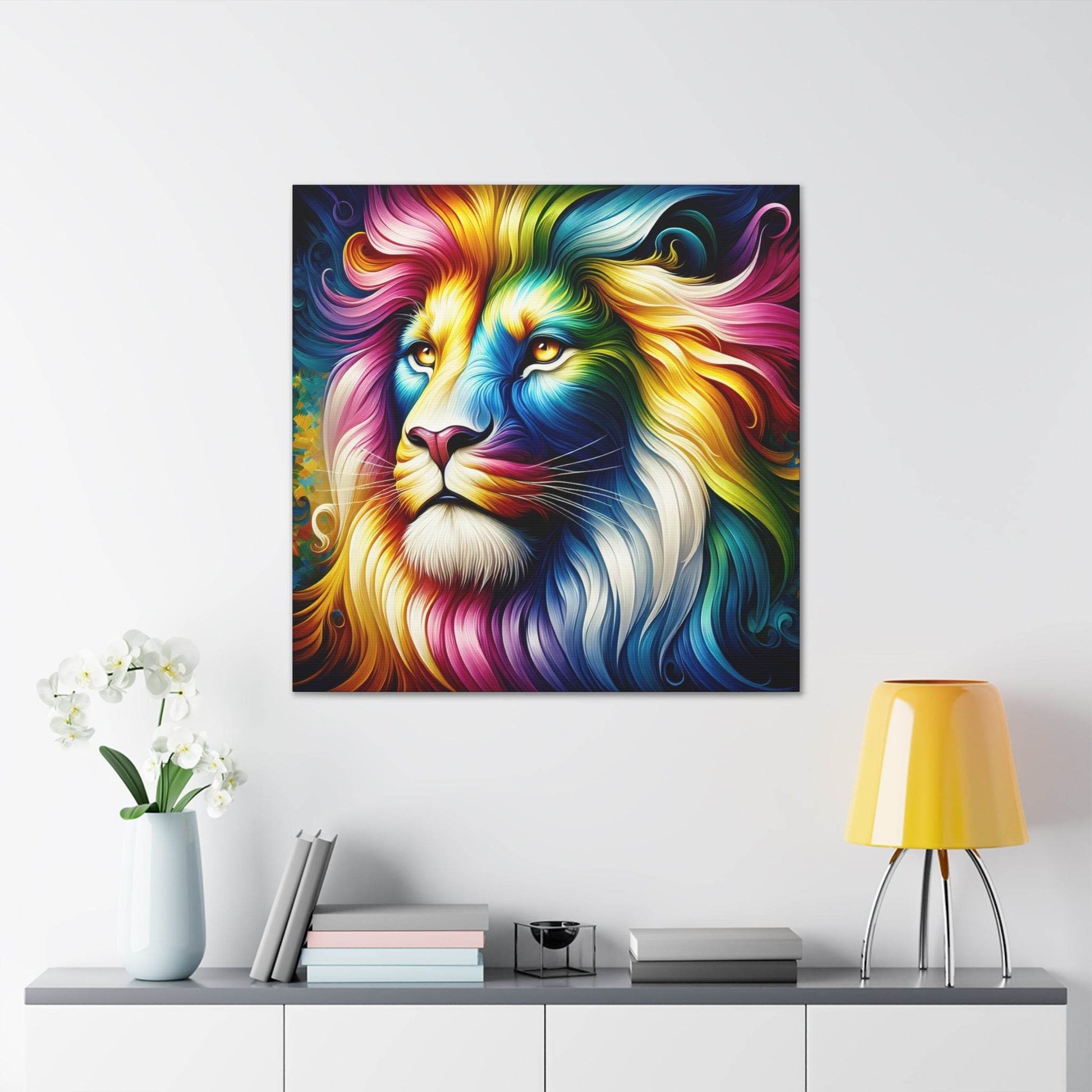 lion wall art, lion canvalion wall art, lion canvas wall art, lion face portrait, abstract rainbow lions wall art, lion face portrait, abstract rainbow lion