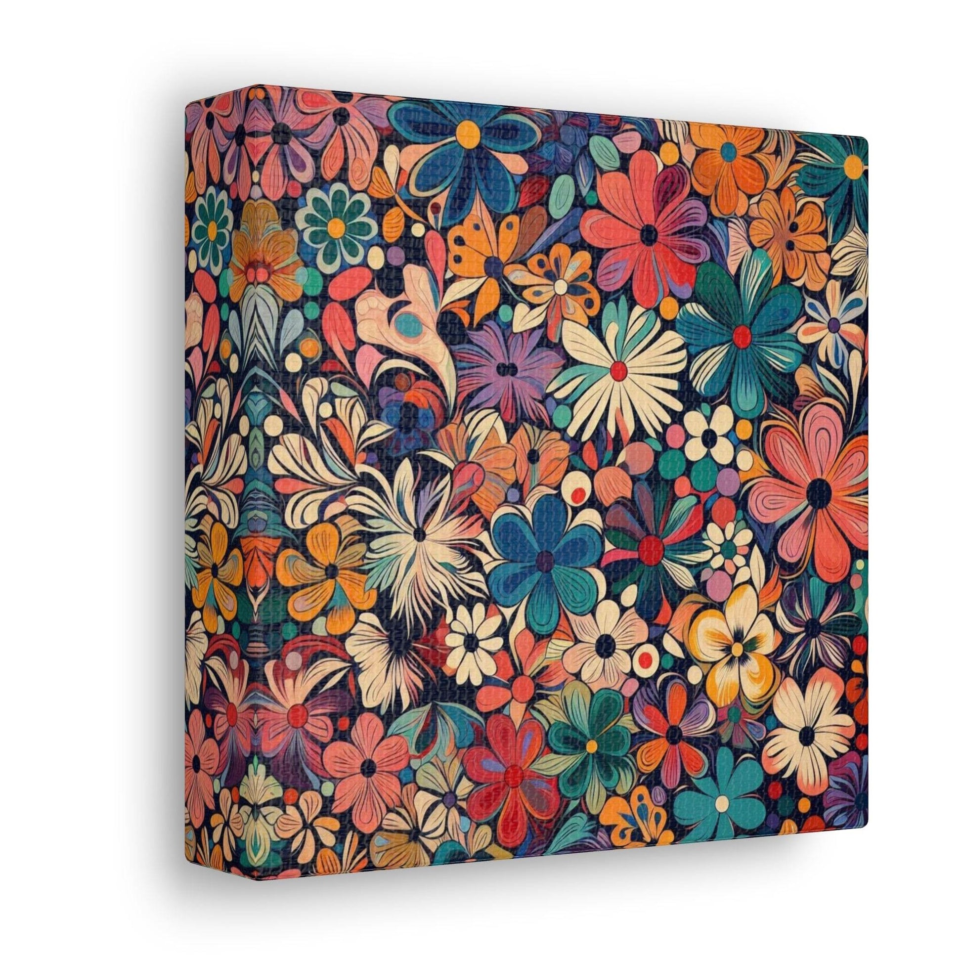 floral canvas wall art, abstract floral canvas