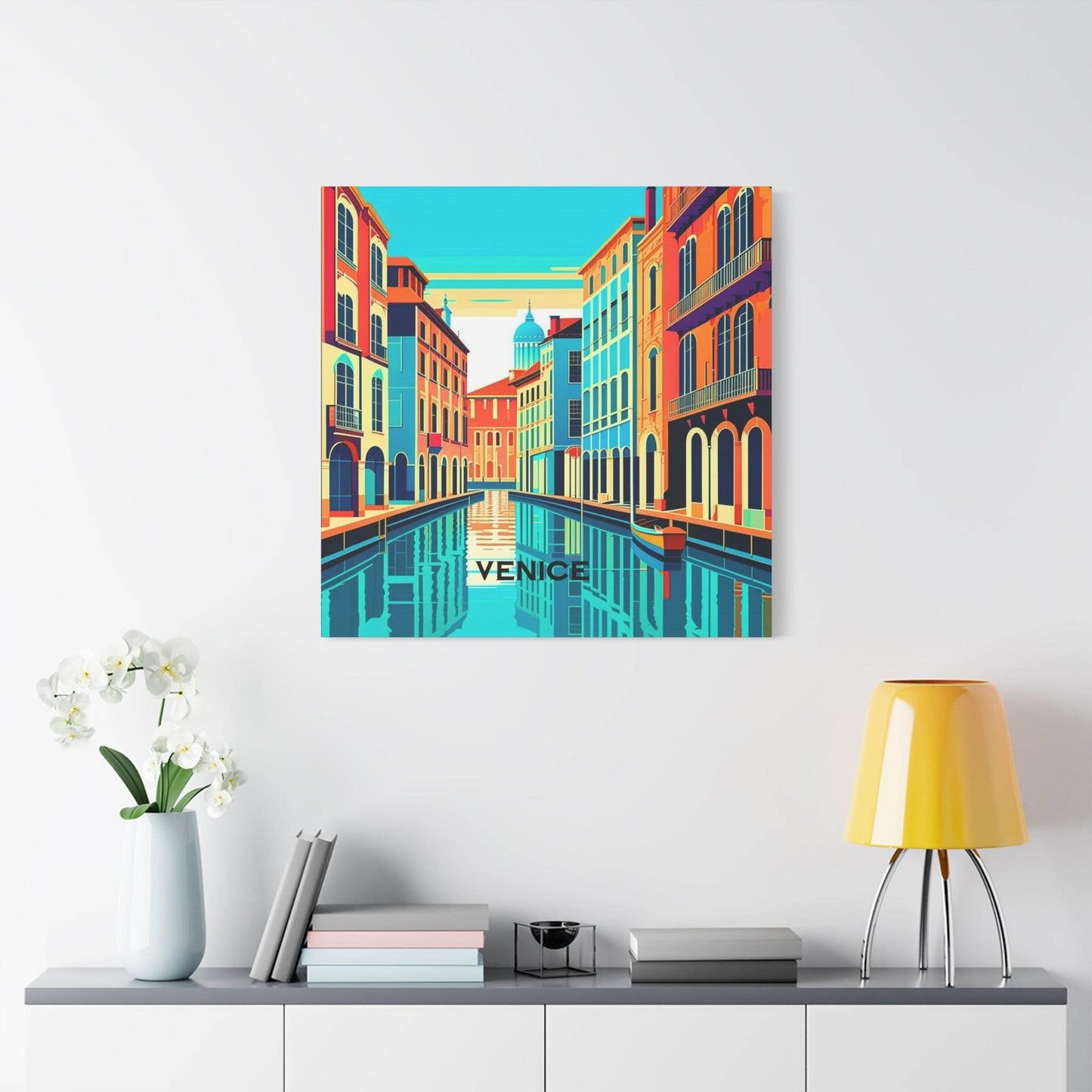 vintage travel poster, venice wall art, venice poster