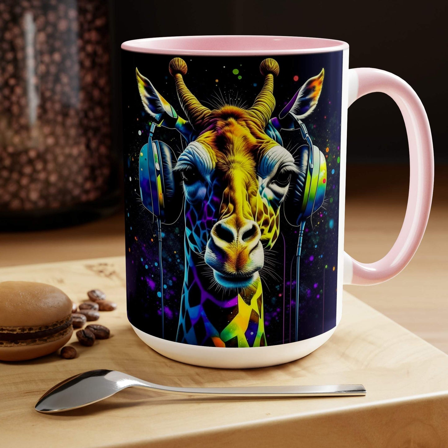 giraffe mug, gaming mug