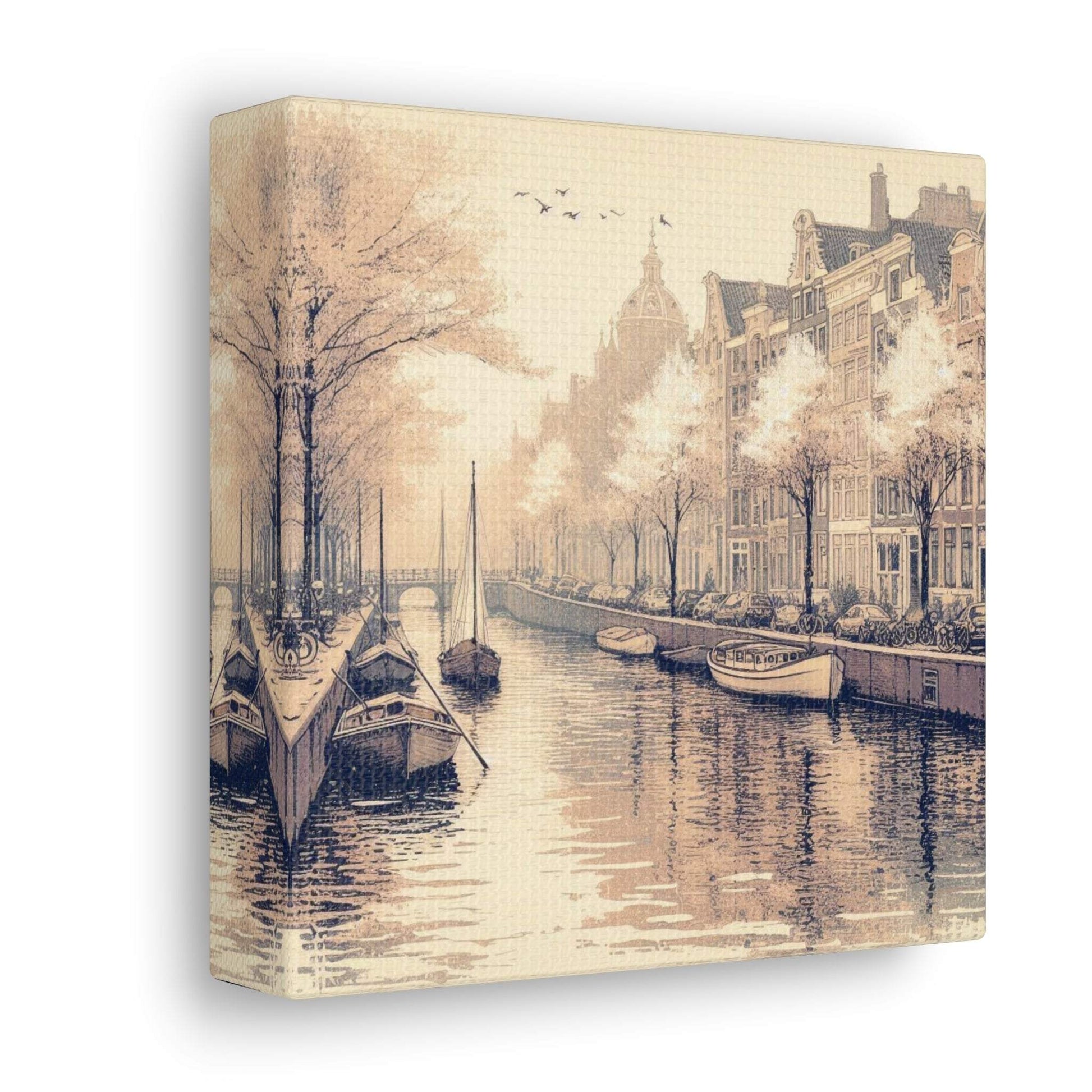 amsterdam wall art, amsterdam painting, amsterdam poster