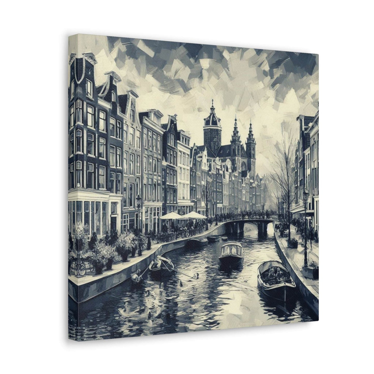 amsterdam wall art, amsterdam painting, amsterdam poster