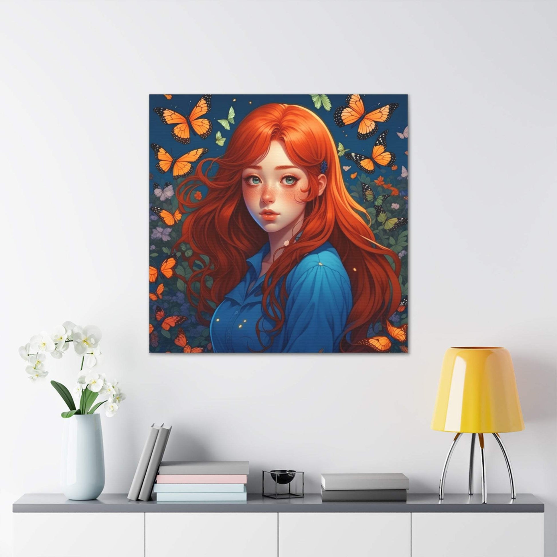 anime art, anime girl poster