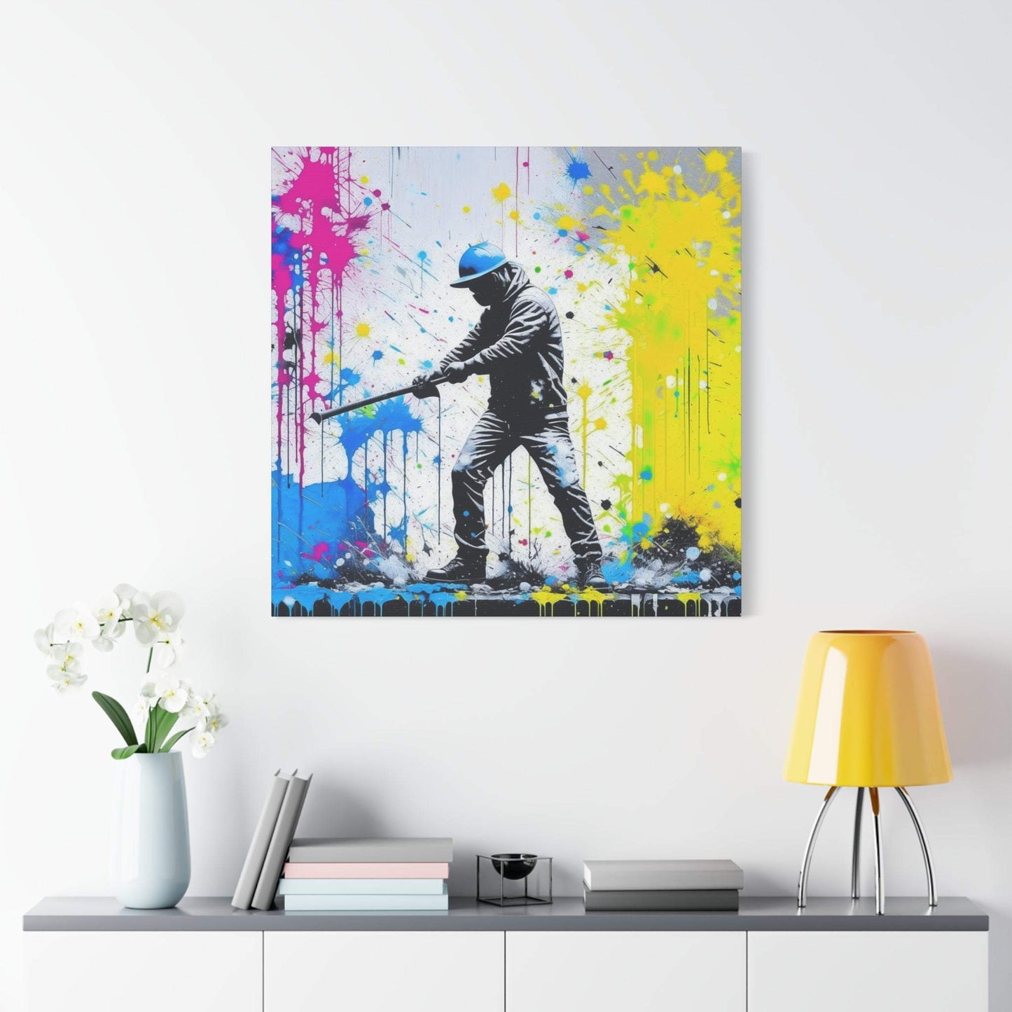 banksy print, banksy wall art canvas