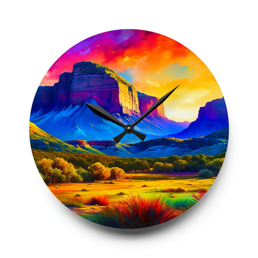 zion national park, unique wall clock