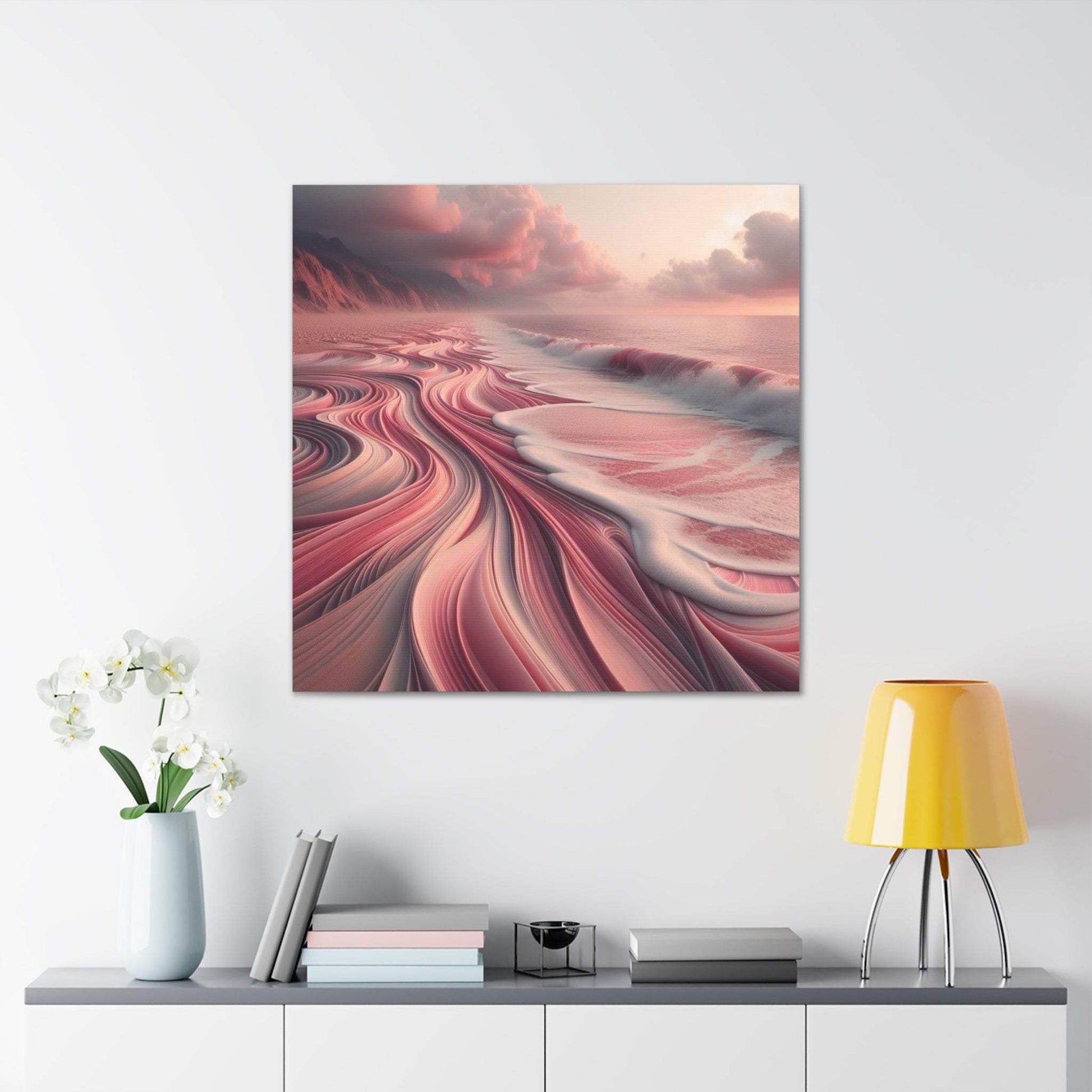 blush pink wall art, coastal artwork, blush pink artwork