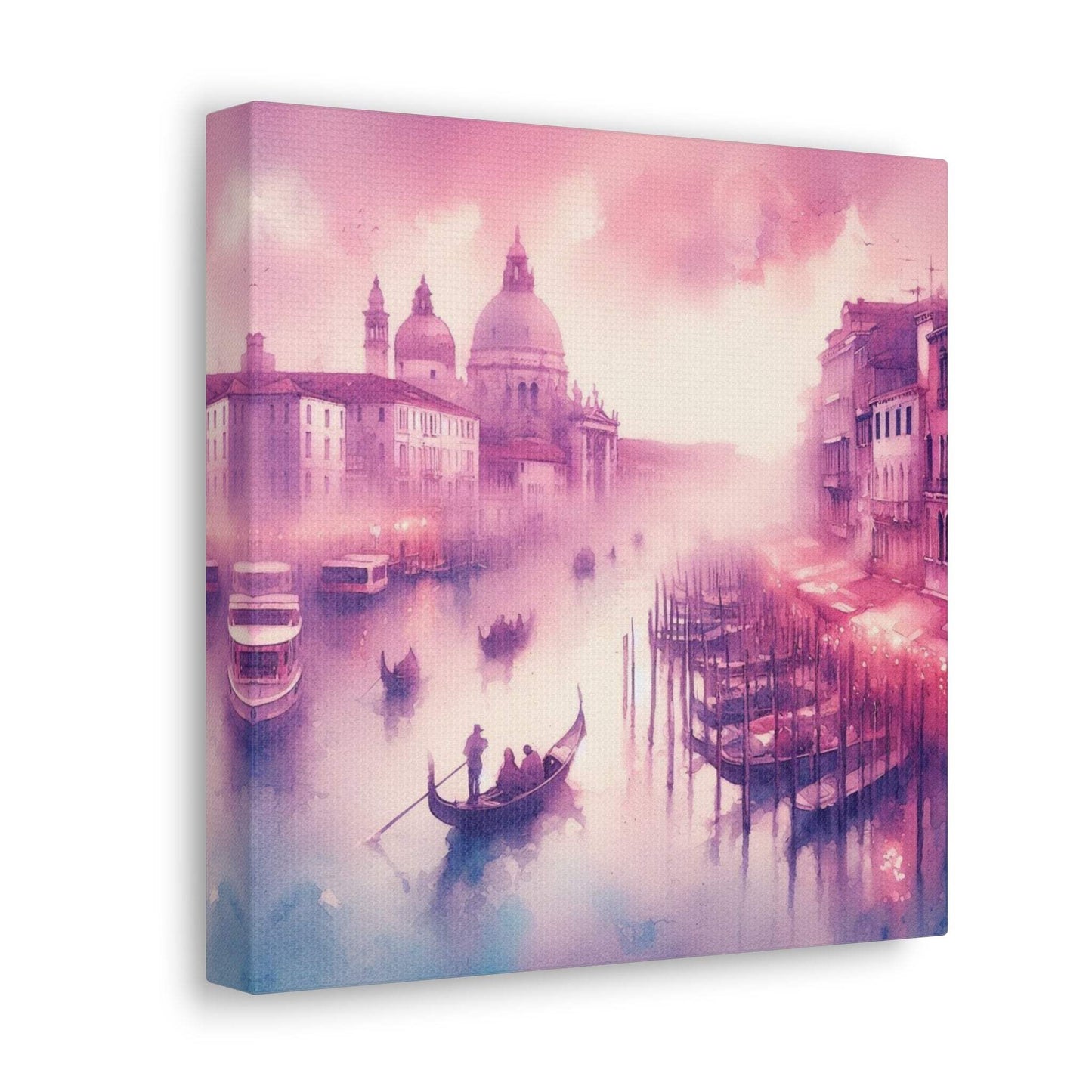 blush pink wall art, venice artwork, venice wall art canvas