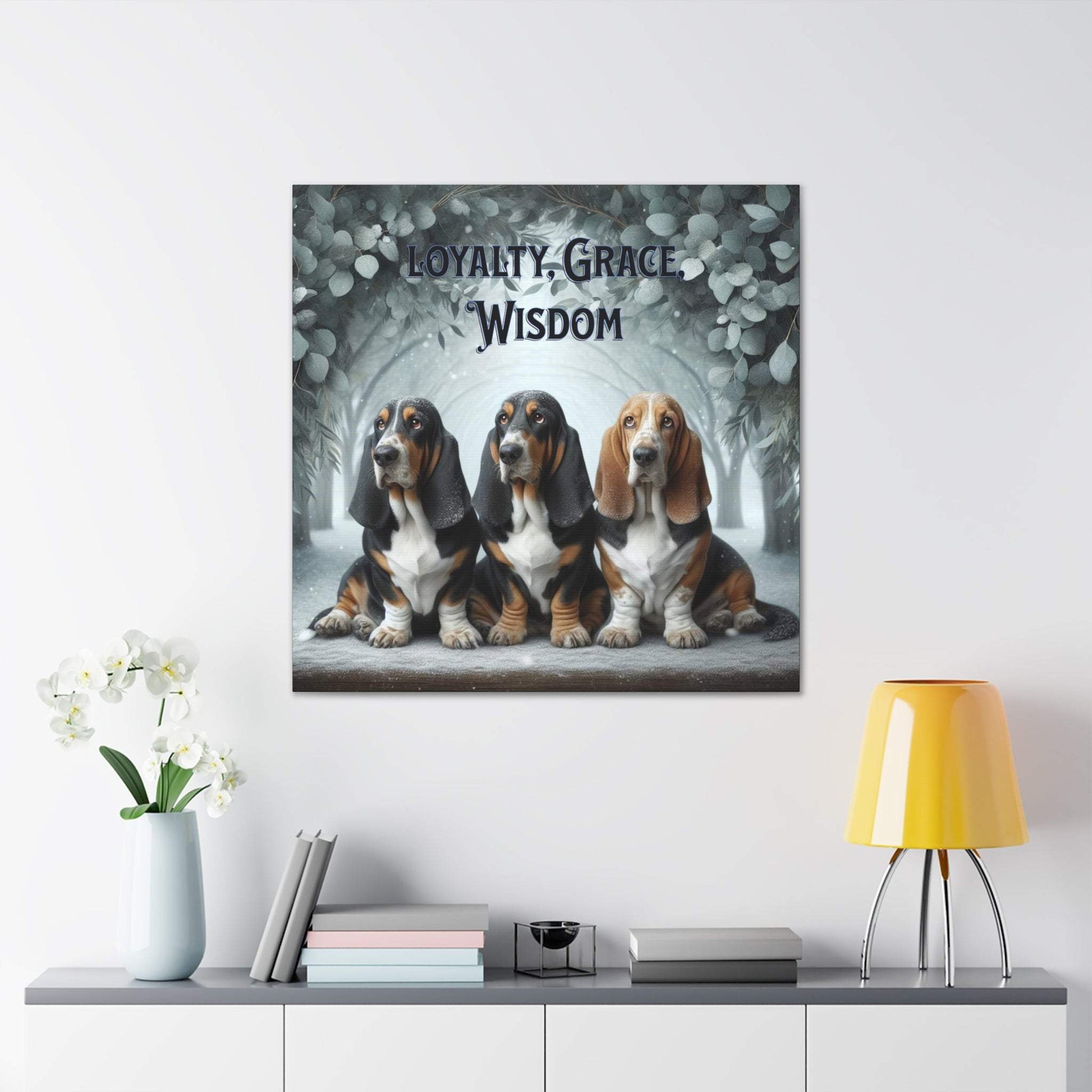 basset hound art, basset hound artwork