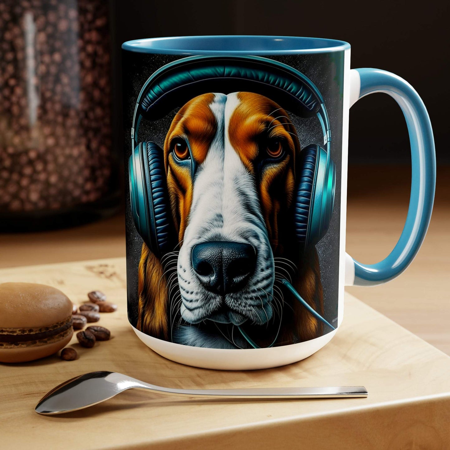 basset hound mug, gaming mug