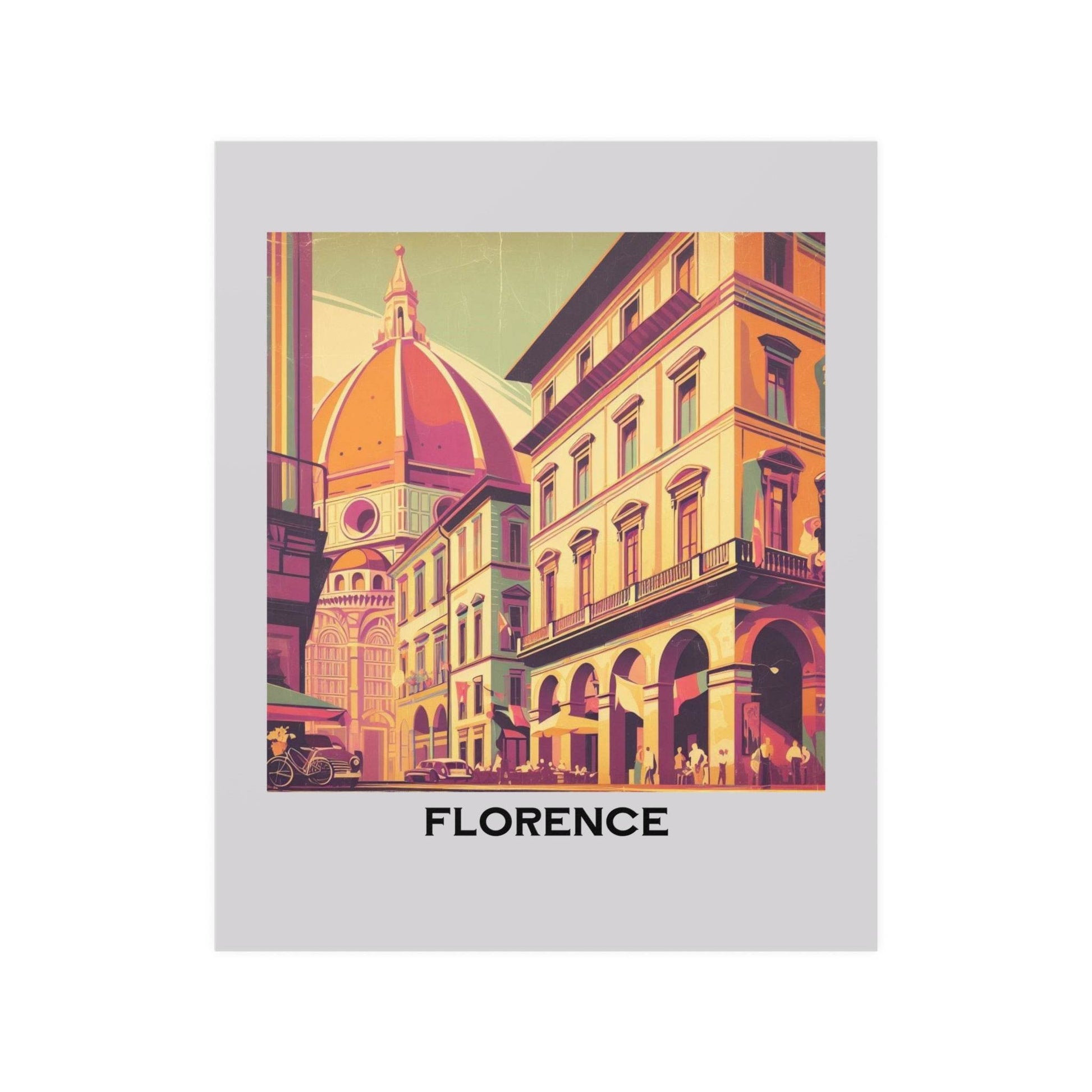 florence poster, vintage travel poster