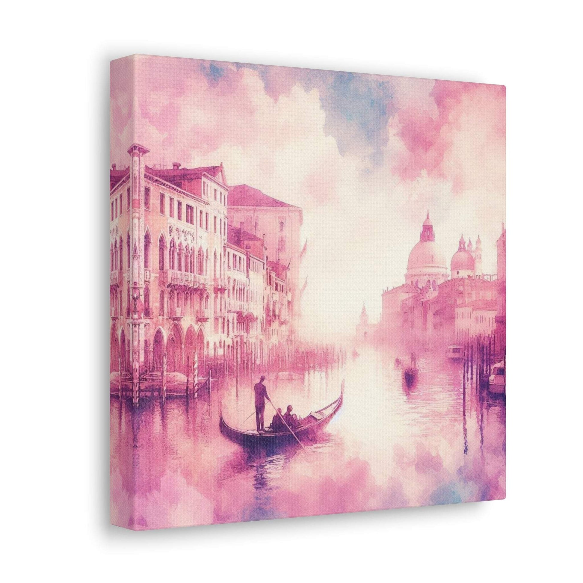 blush pink wall art, venice artwork, venice wall art canvas