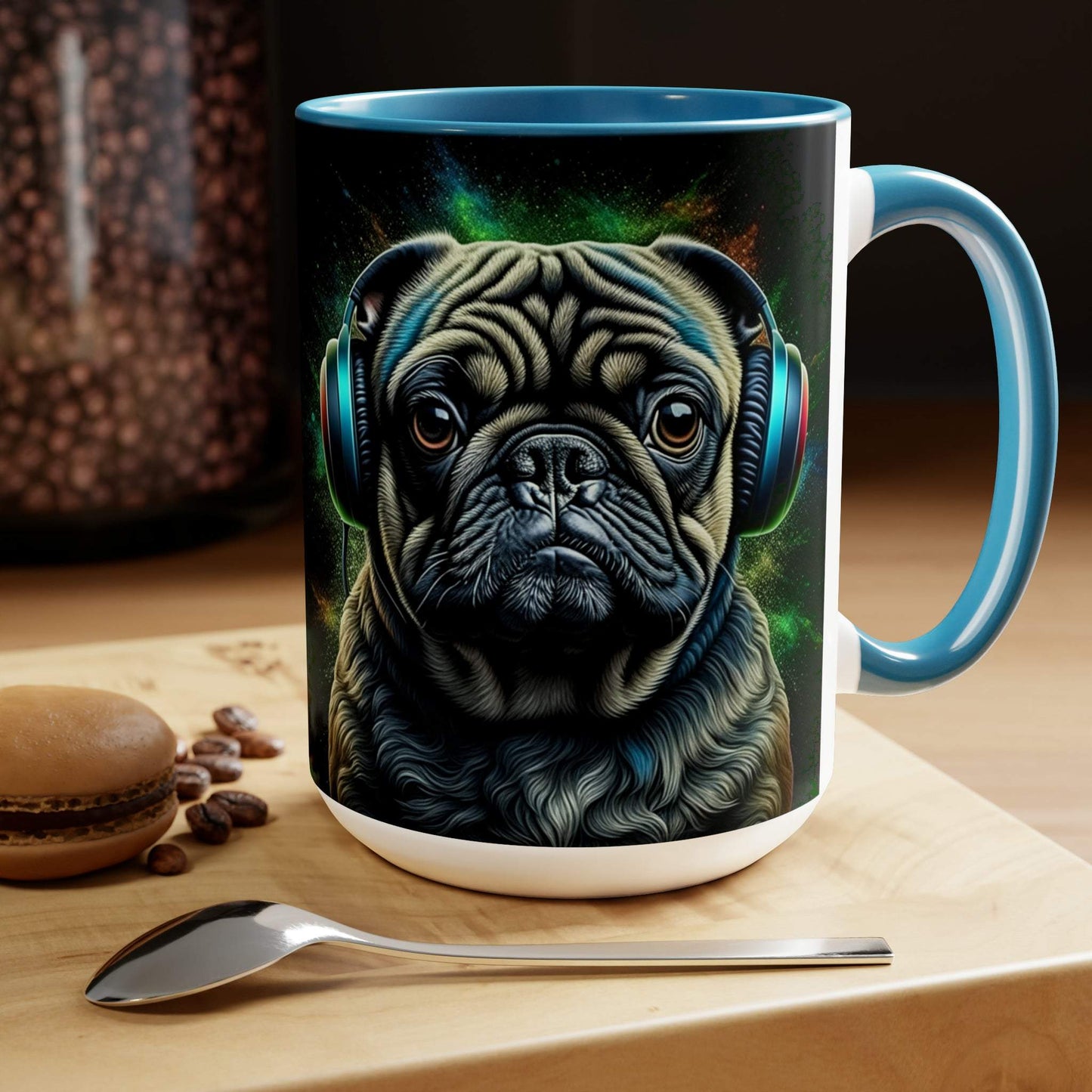 pug mug, gaming mug