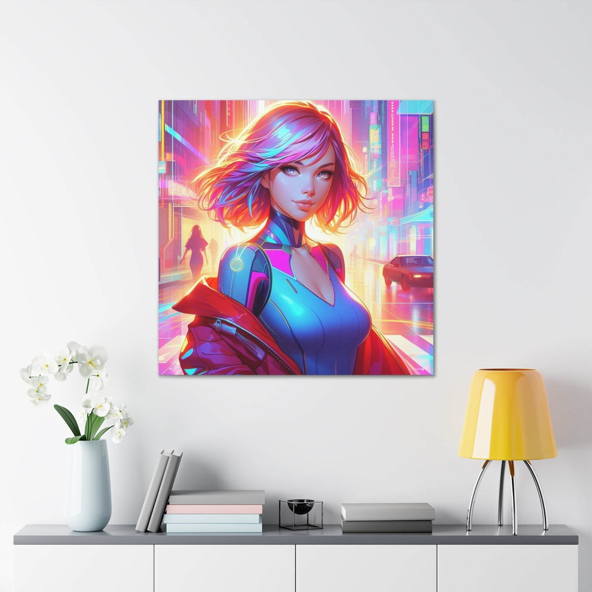 anime art, anime girl poster