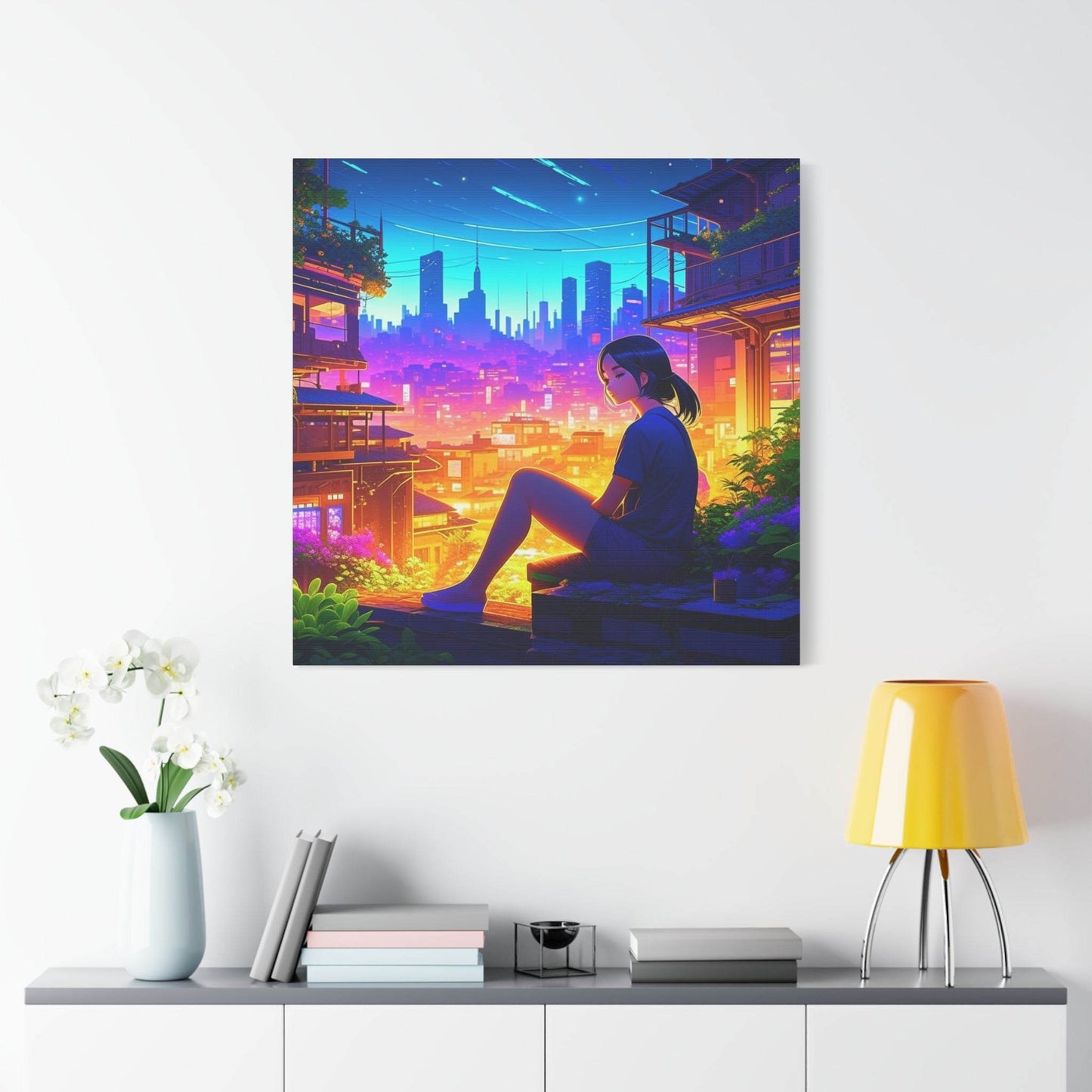 anime art, anime girl poster