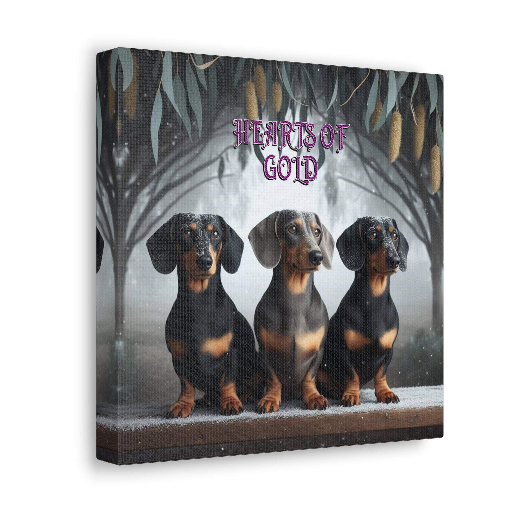 dachshund painting, dachshund wall art canvas