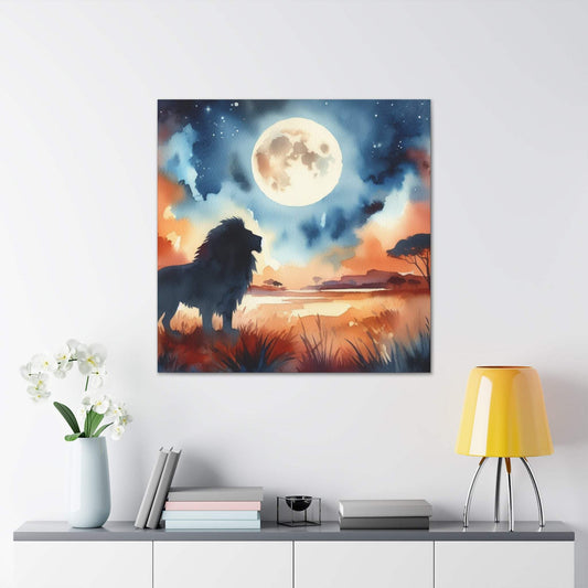 Lion Artwork, Lion wall art canvas