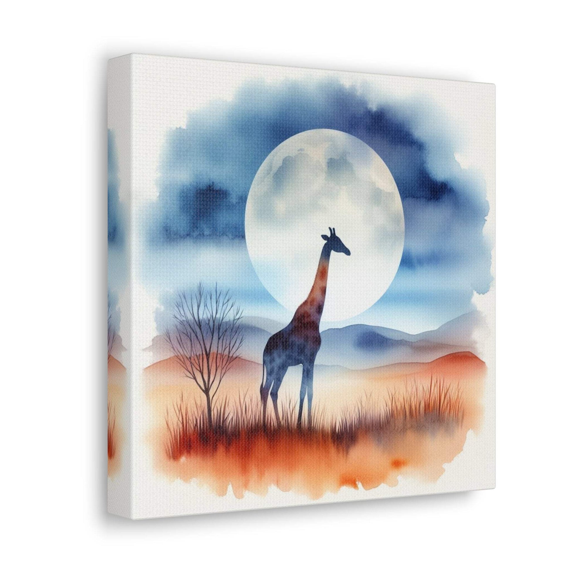 giraffe artwork, giraffe wall art canvas