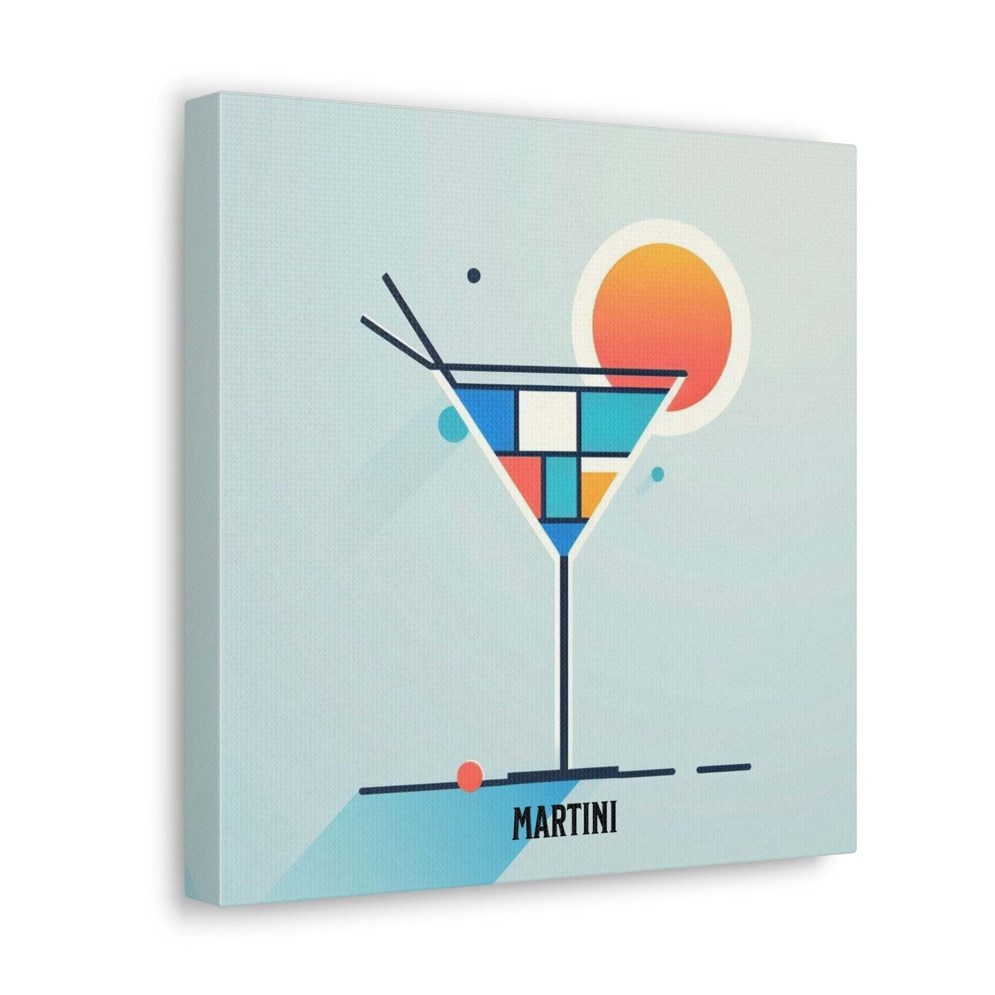 cocktail poster, bar cart decor