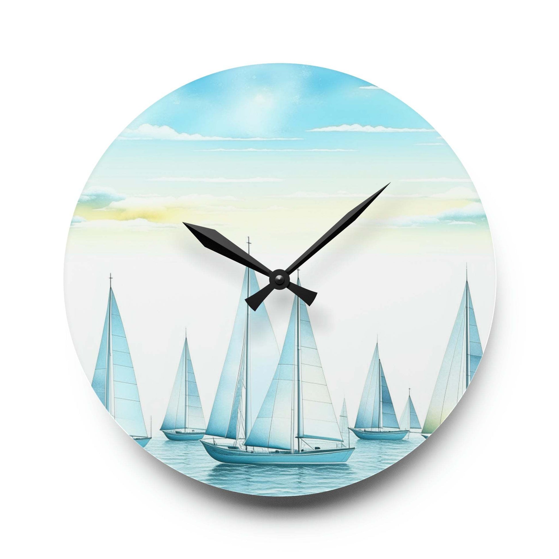 unique wall clock, art deco clock, ocean clock