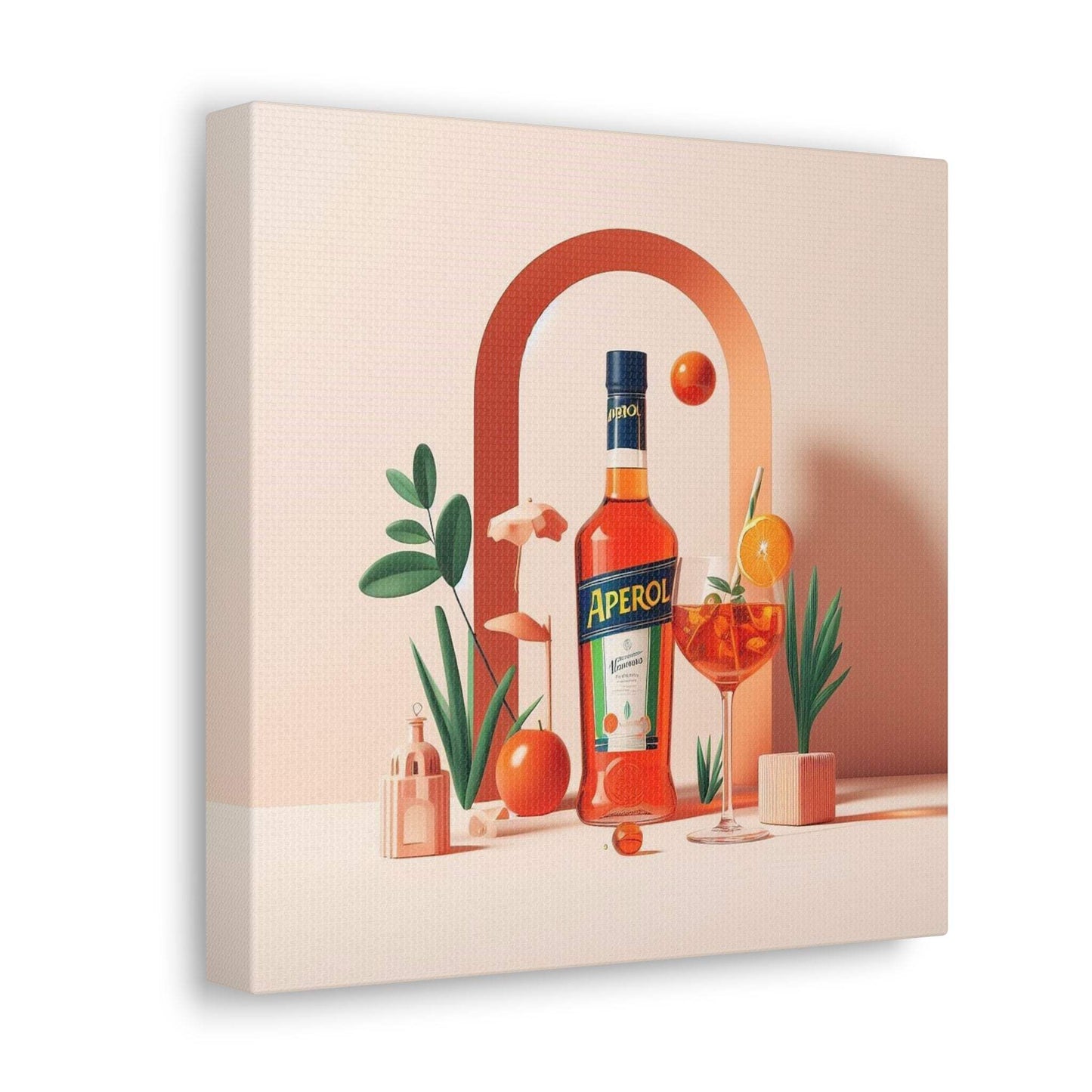 aperol spritz poster, cocktail poster, bar cart decor