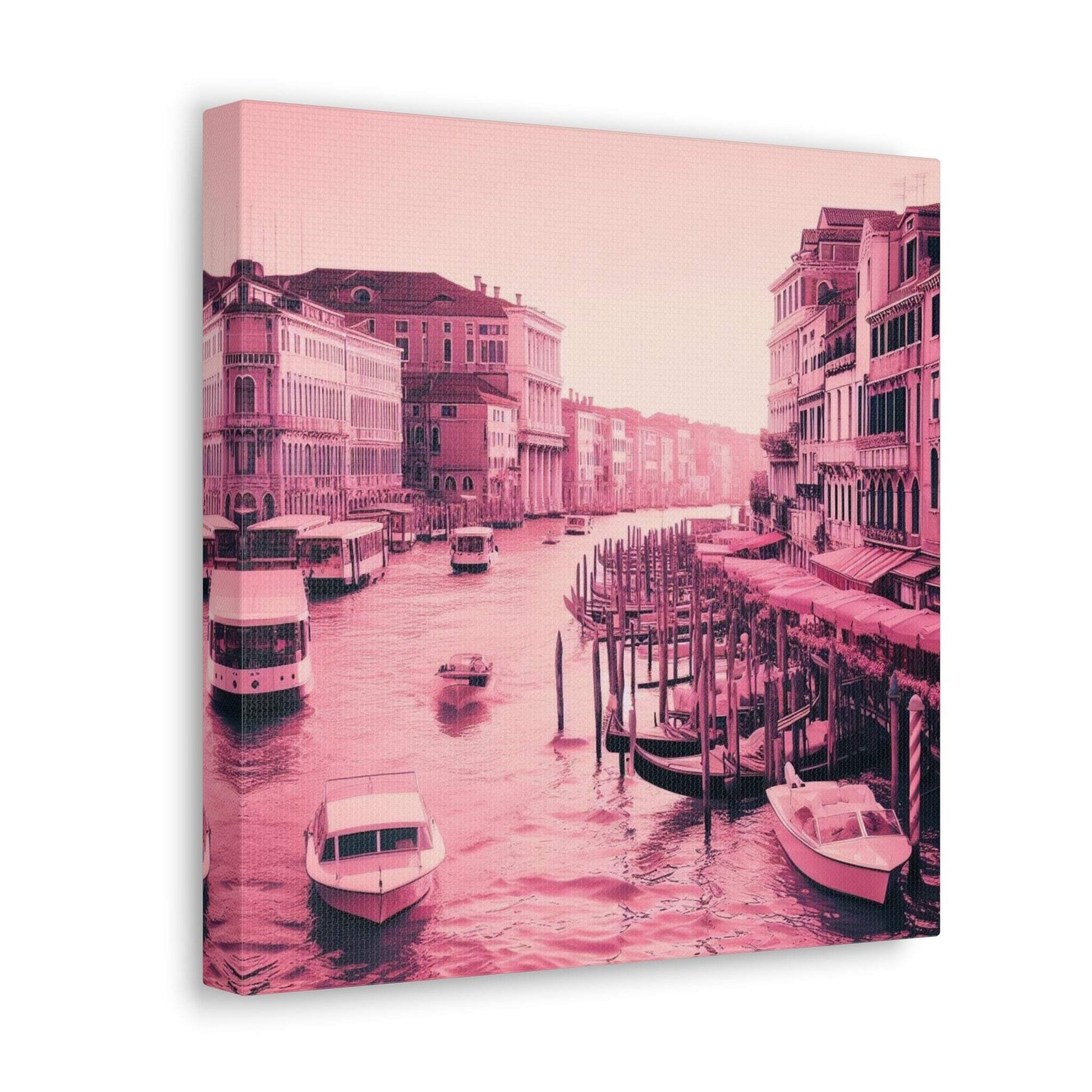 blush pink wall art, venice artwork, venice wall art canvas