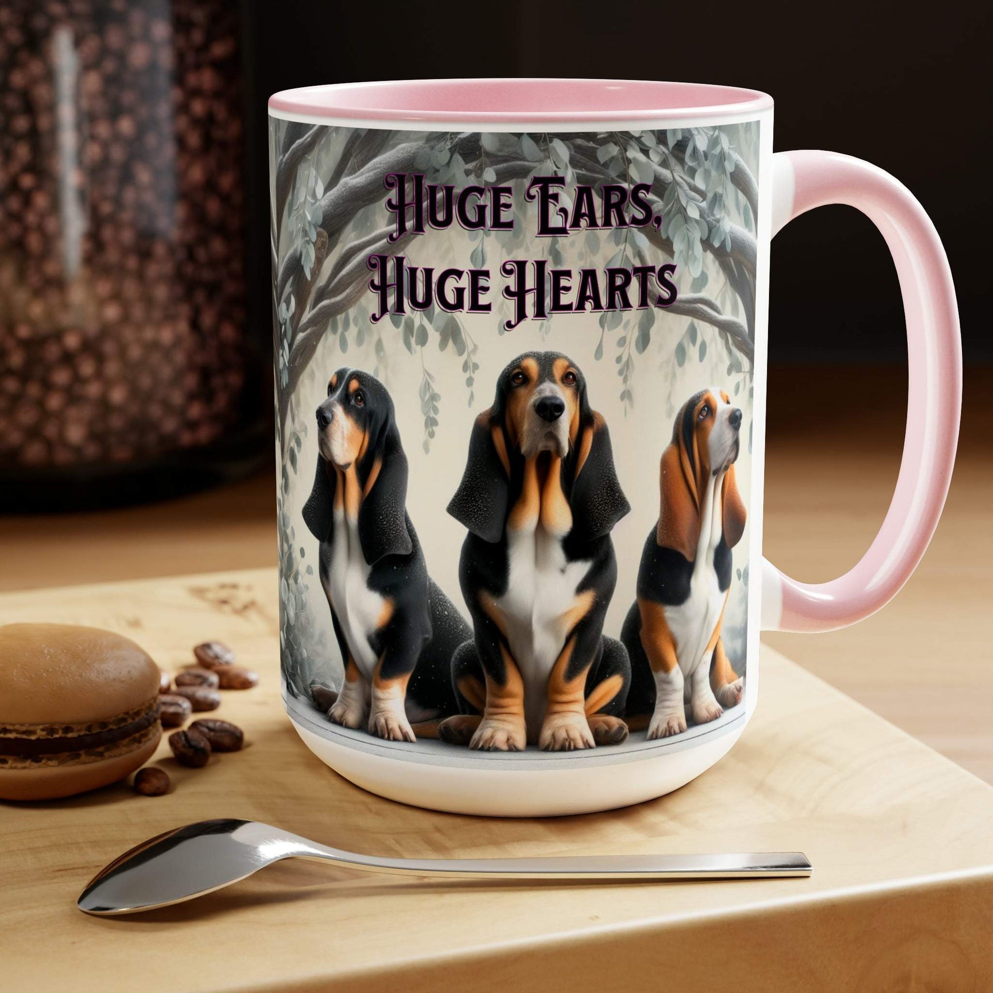 basset hound mug, basset hound coffee mug