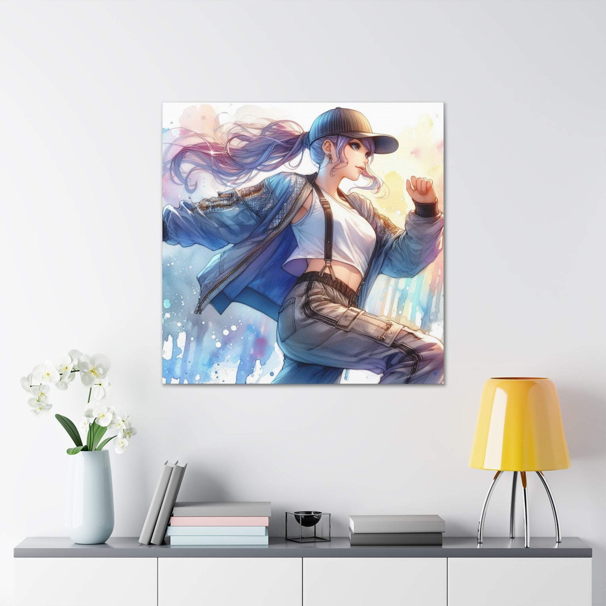 anime art, anime girl poster