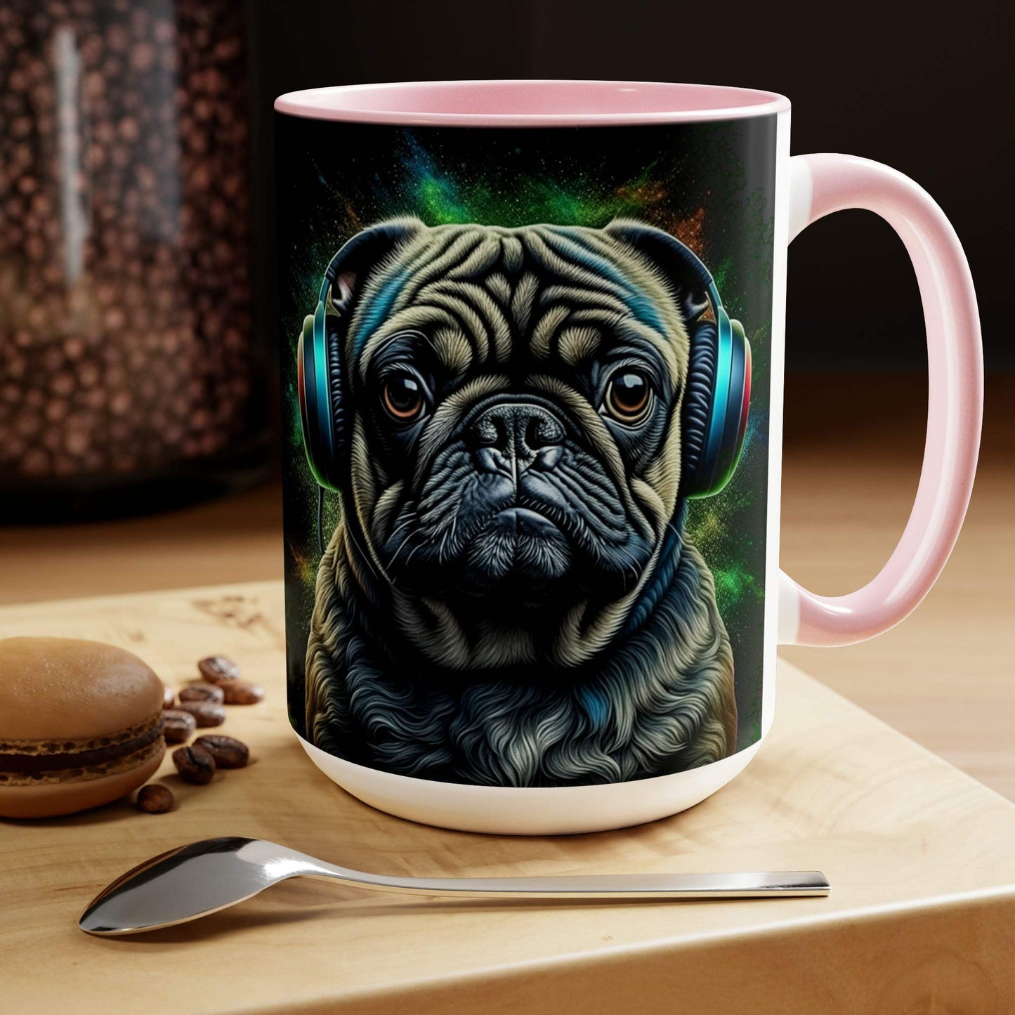 pug mug, gaming mug