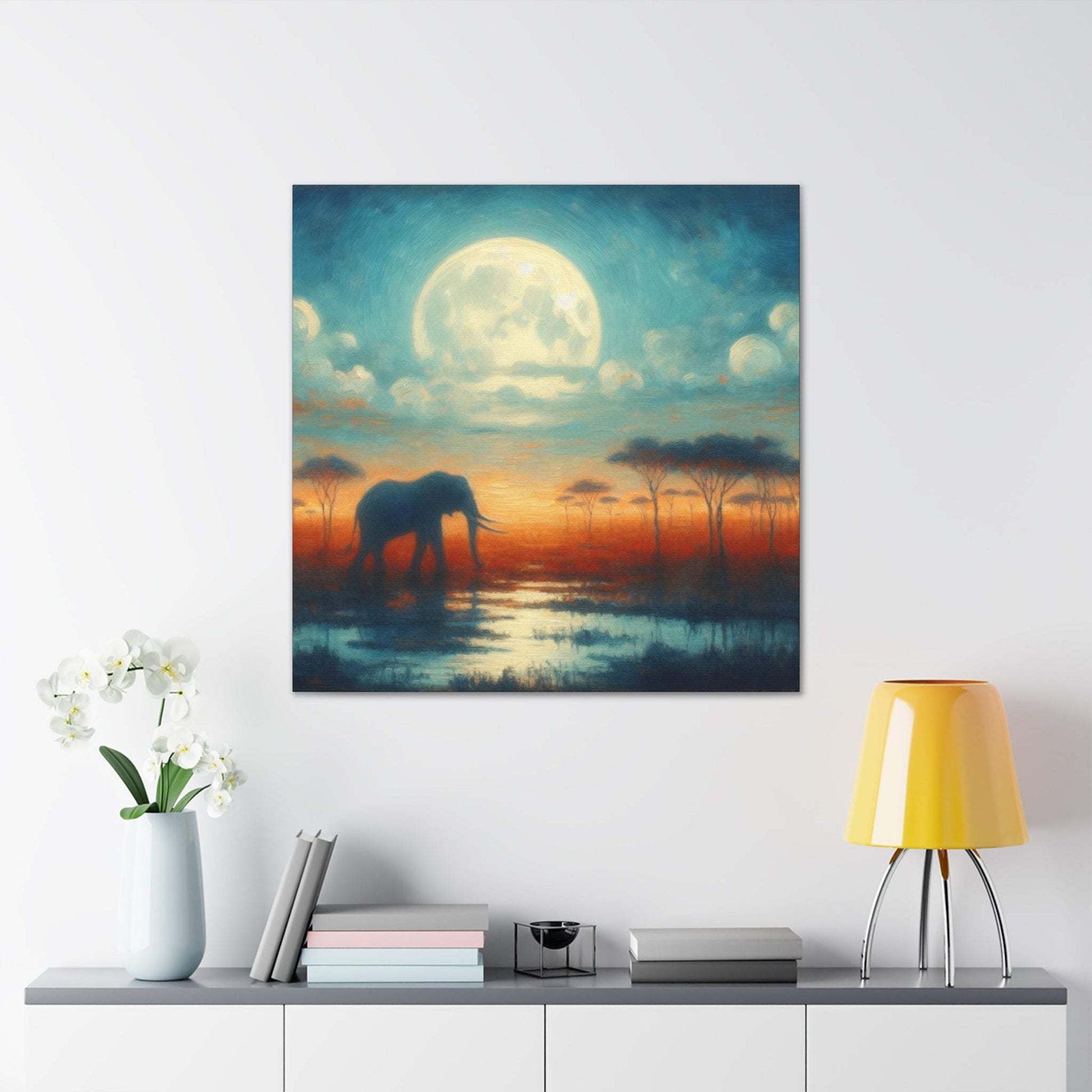 elephant artwork, elephant canvas art