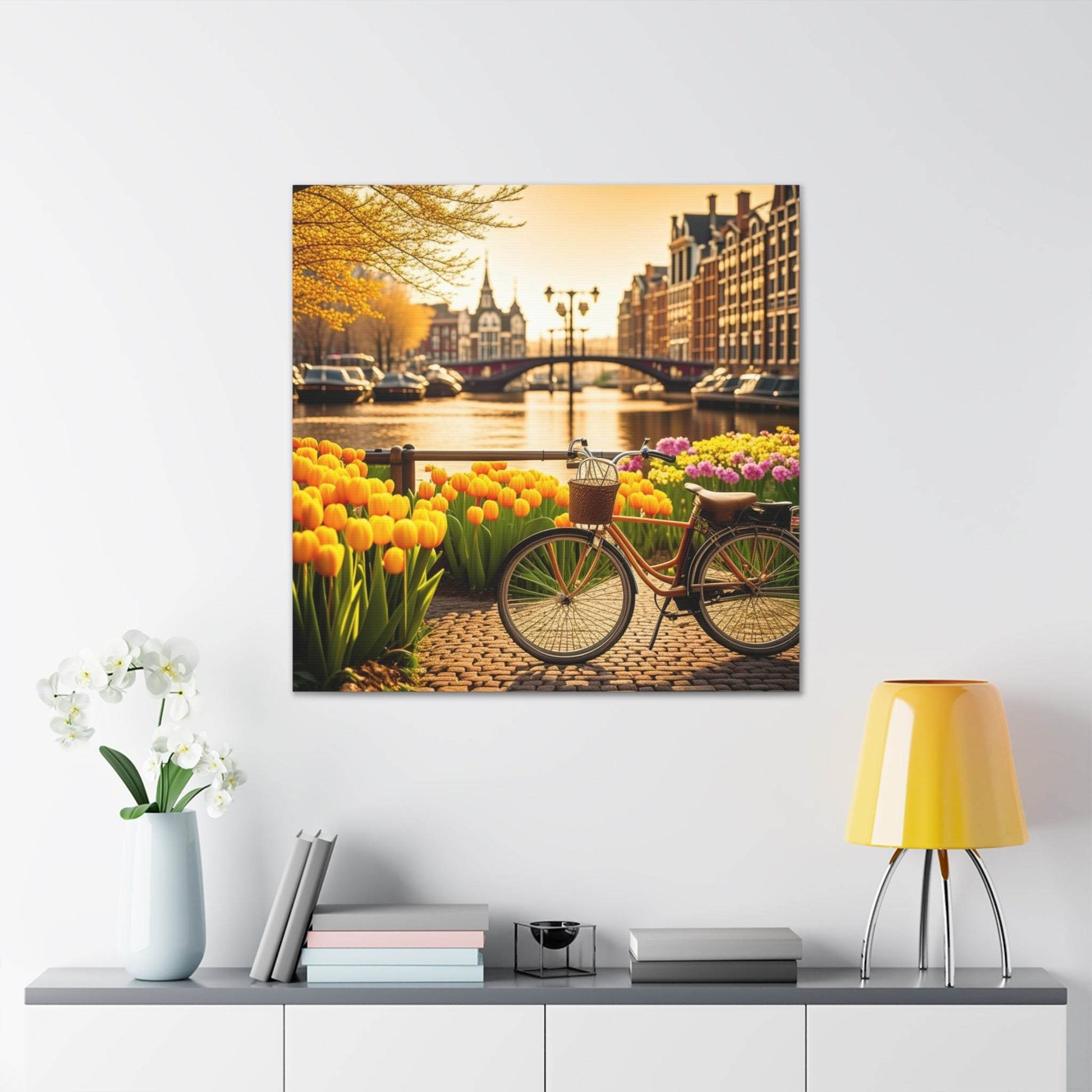 amsterdam wall art, amsterdam painting, amsterdam poster