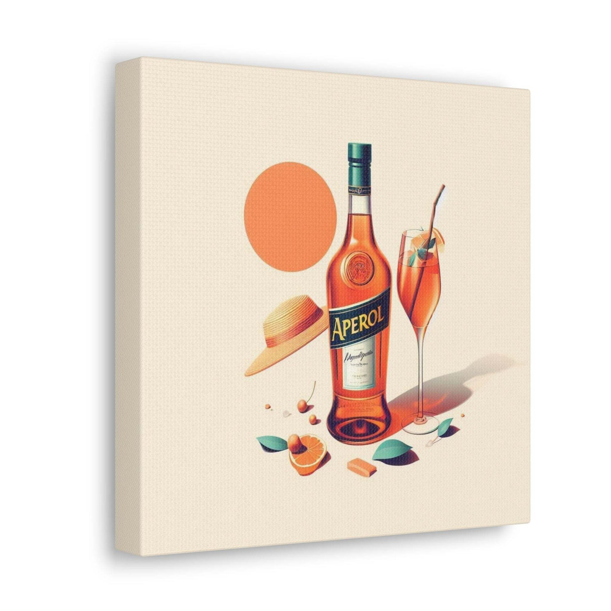 aperol spritz poster, cocktail poster, bar cart decor