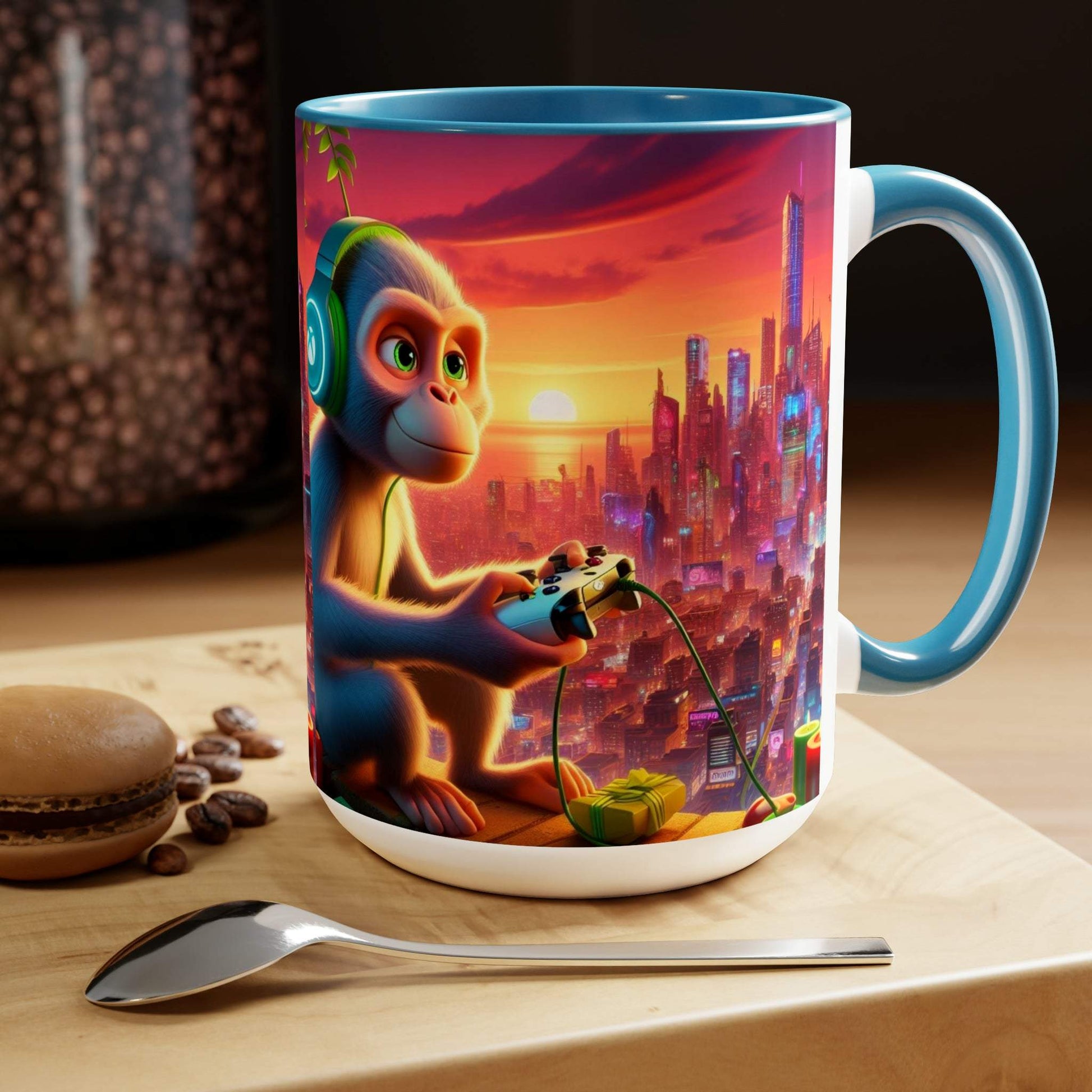 monkey mug, gaming mug