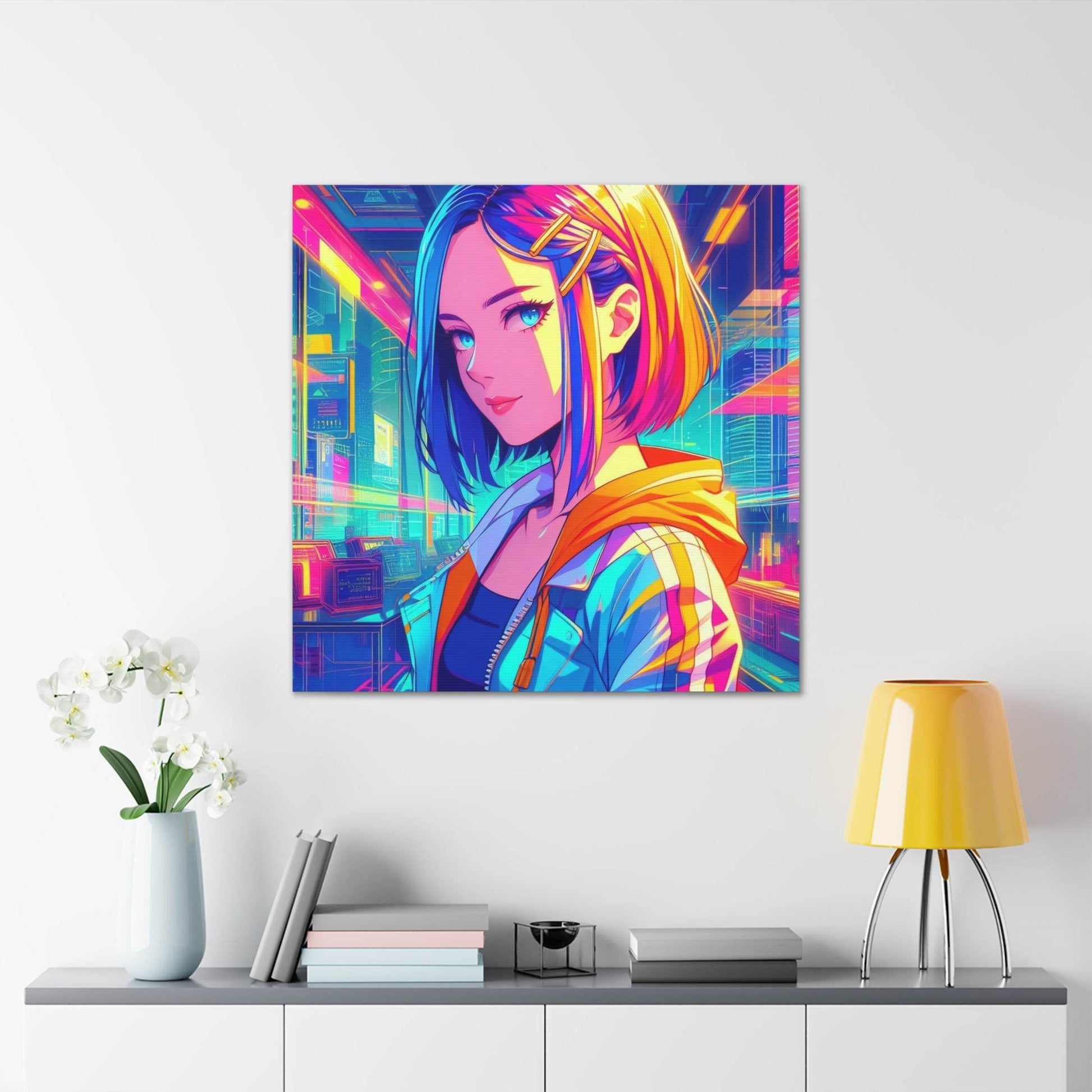 anime art, anime girl poster