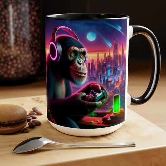 monkey mug, gaming mug