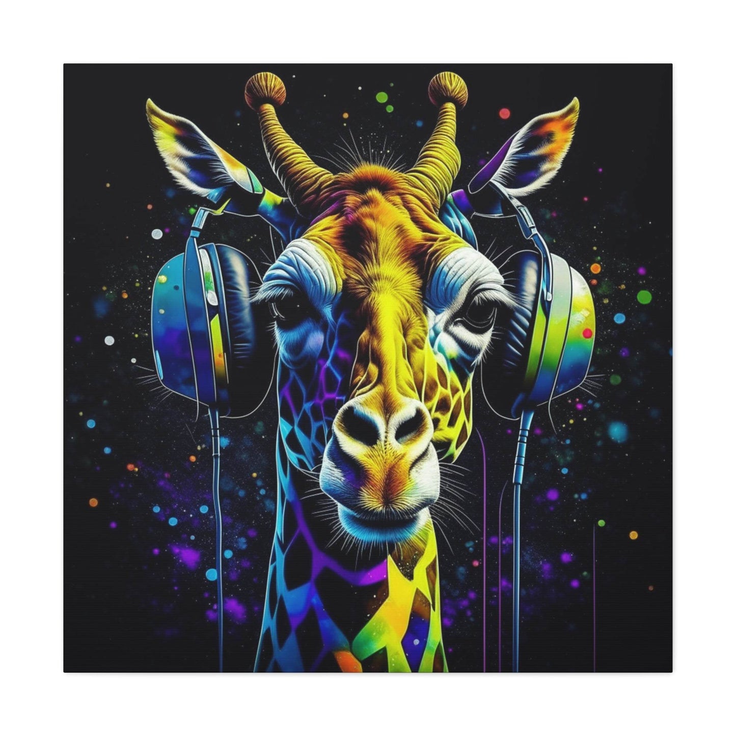 giraffe wall art, giraffe canvas, gaming wall art