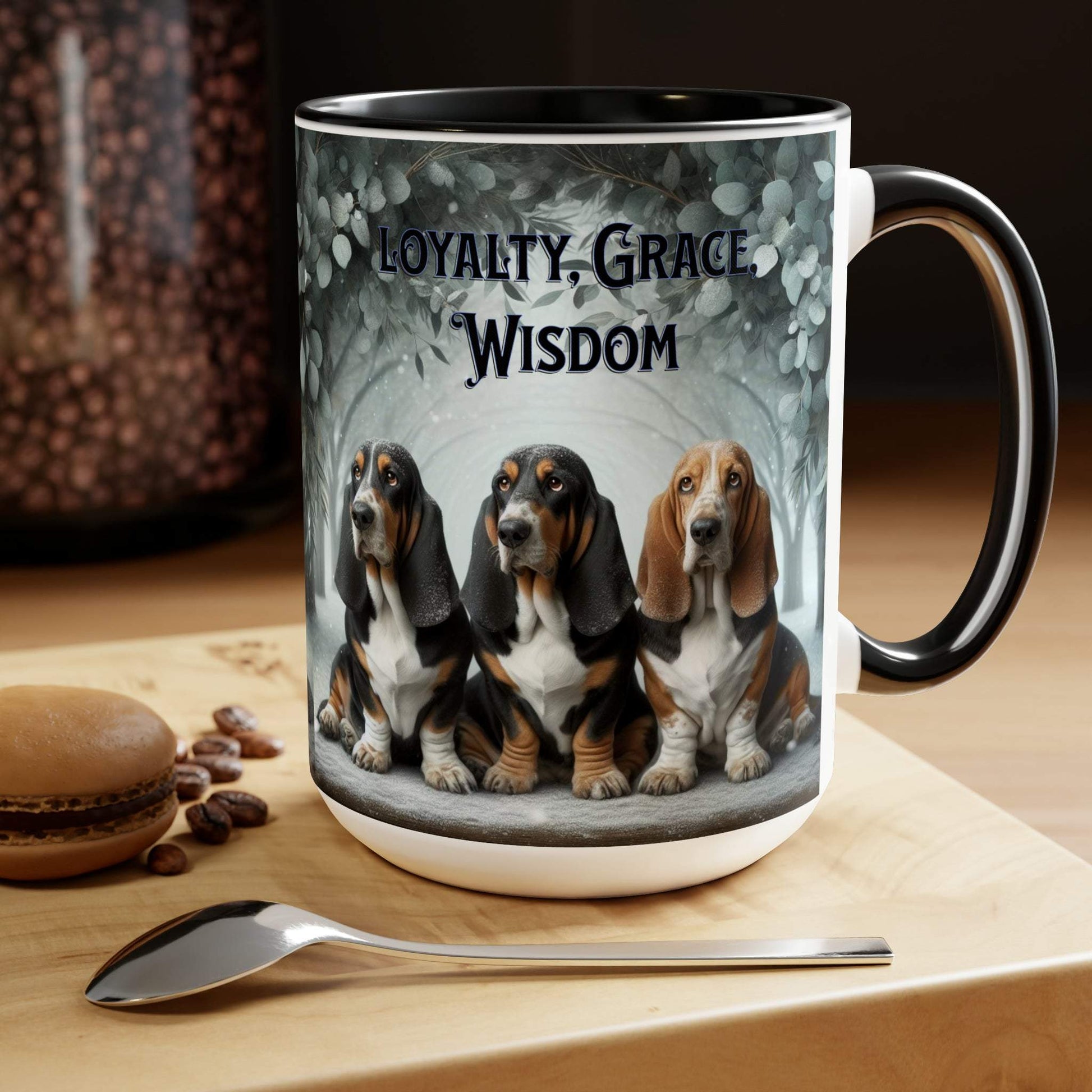 basset hound mug, basset hound coffee mug