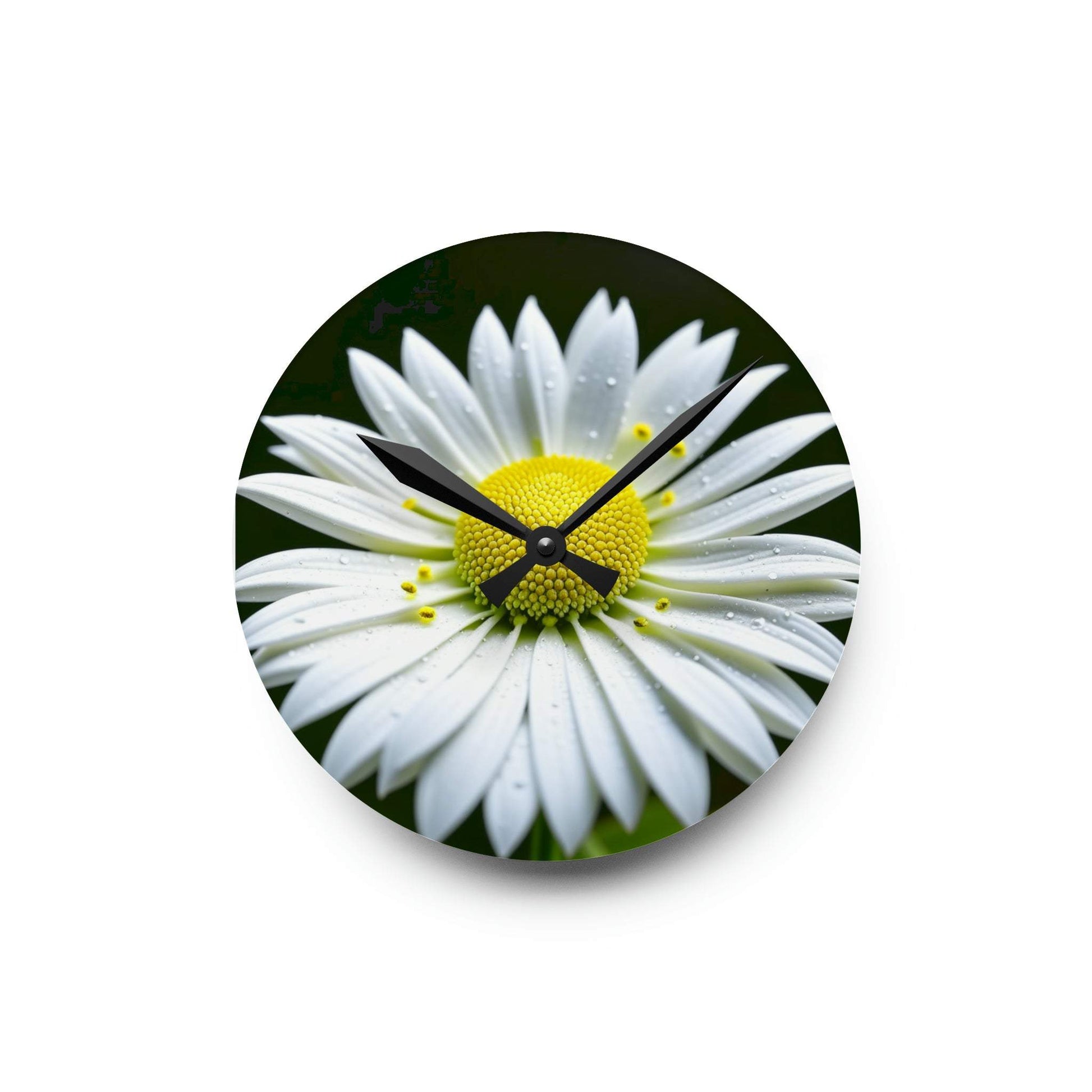 floral wall clock, unique wall clock