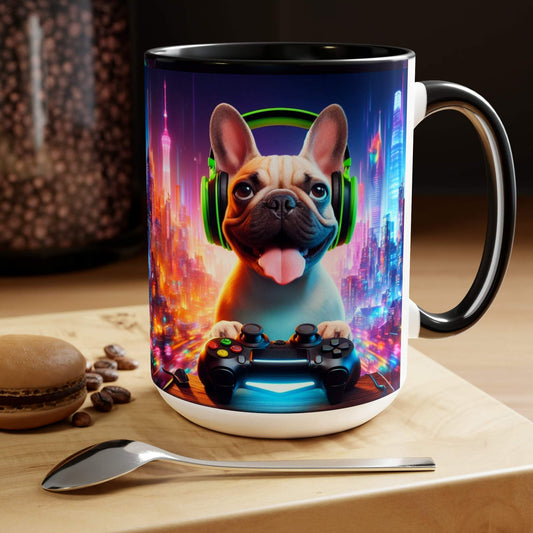 french bulldog mug, gaming mug