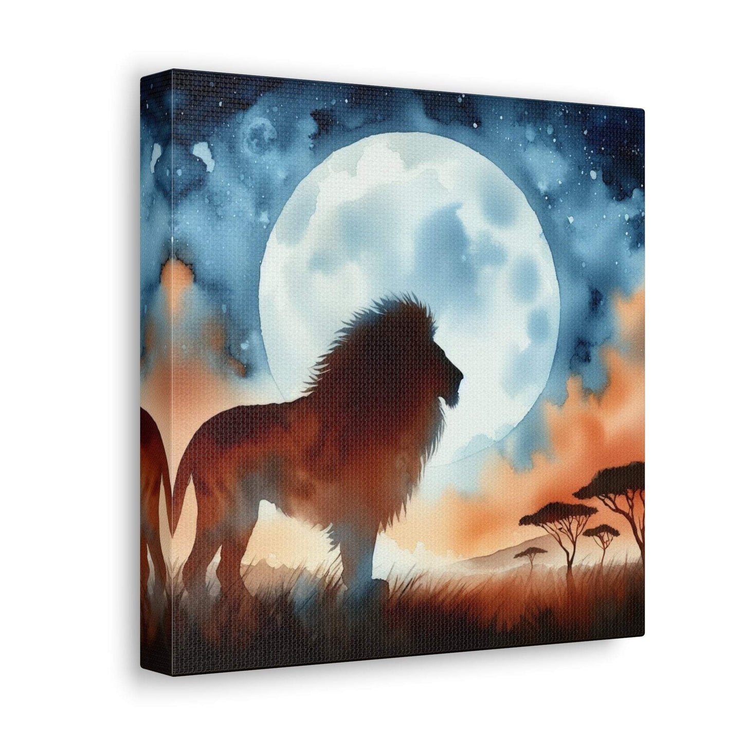 Lion Artwork, Lion wall art canvas