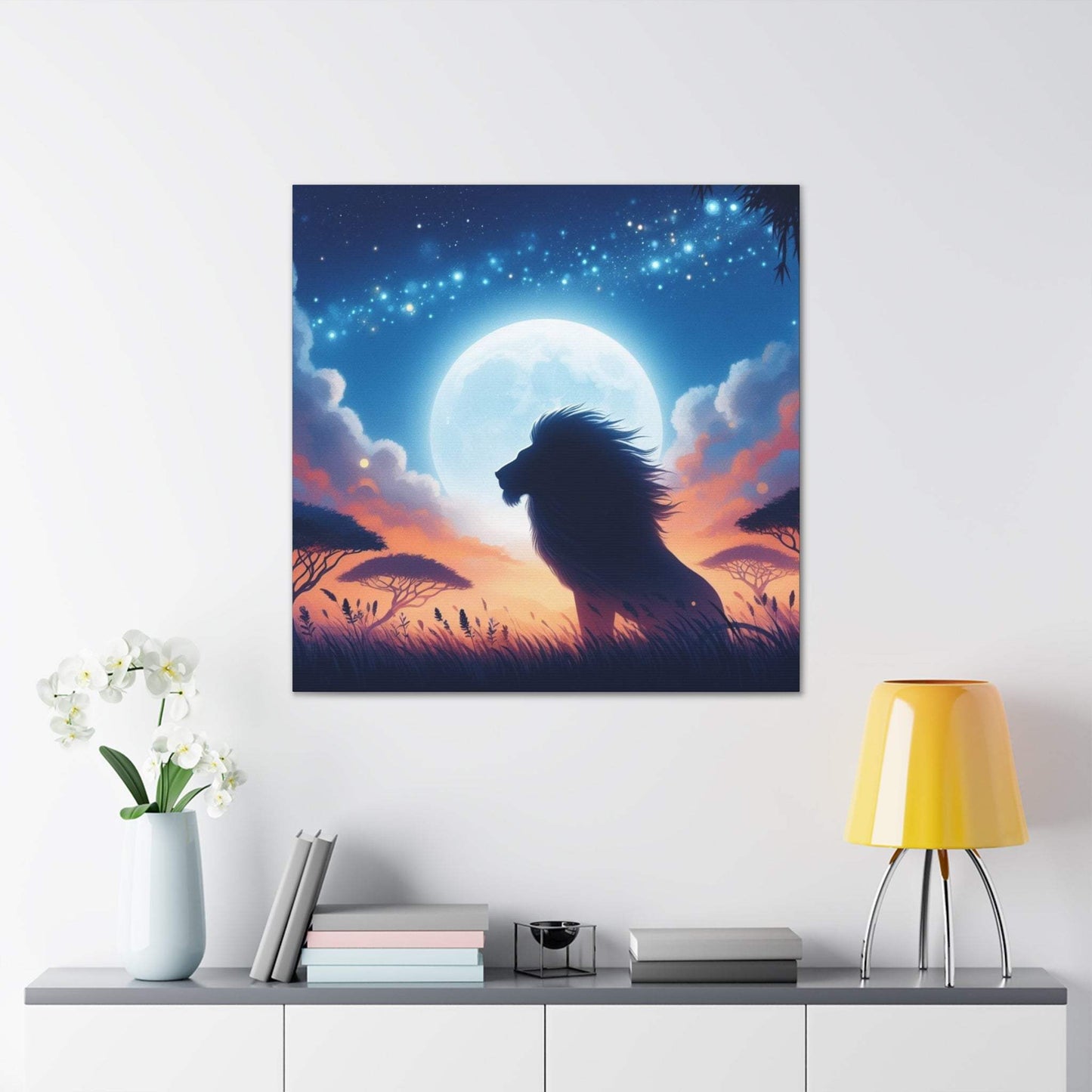 Lion Artwork, Lion wall art canvas