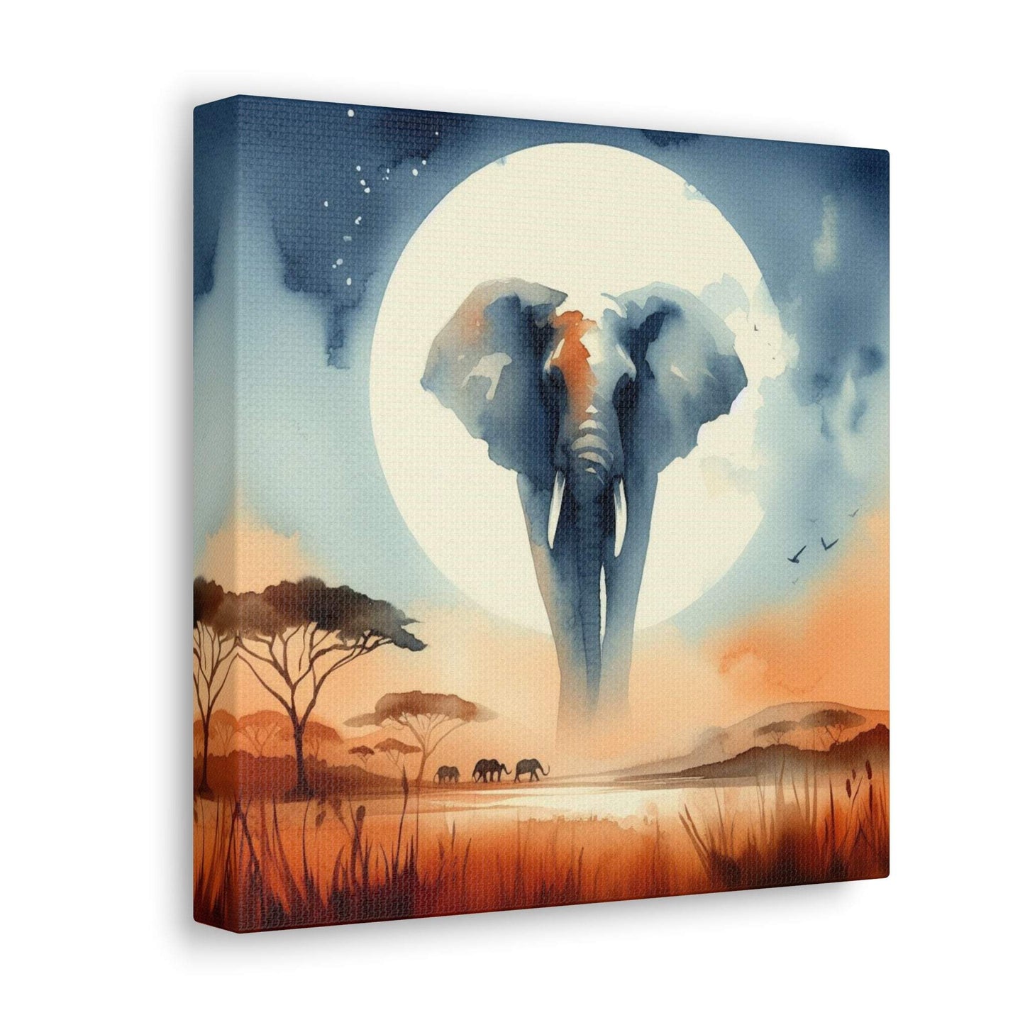 elephant artwork, elephant canvas art