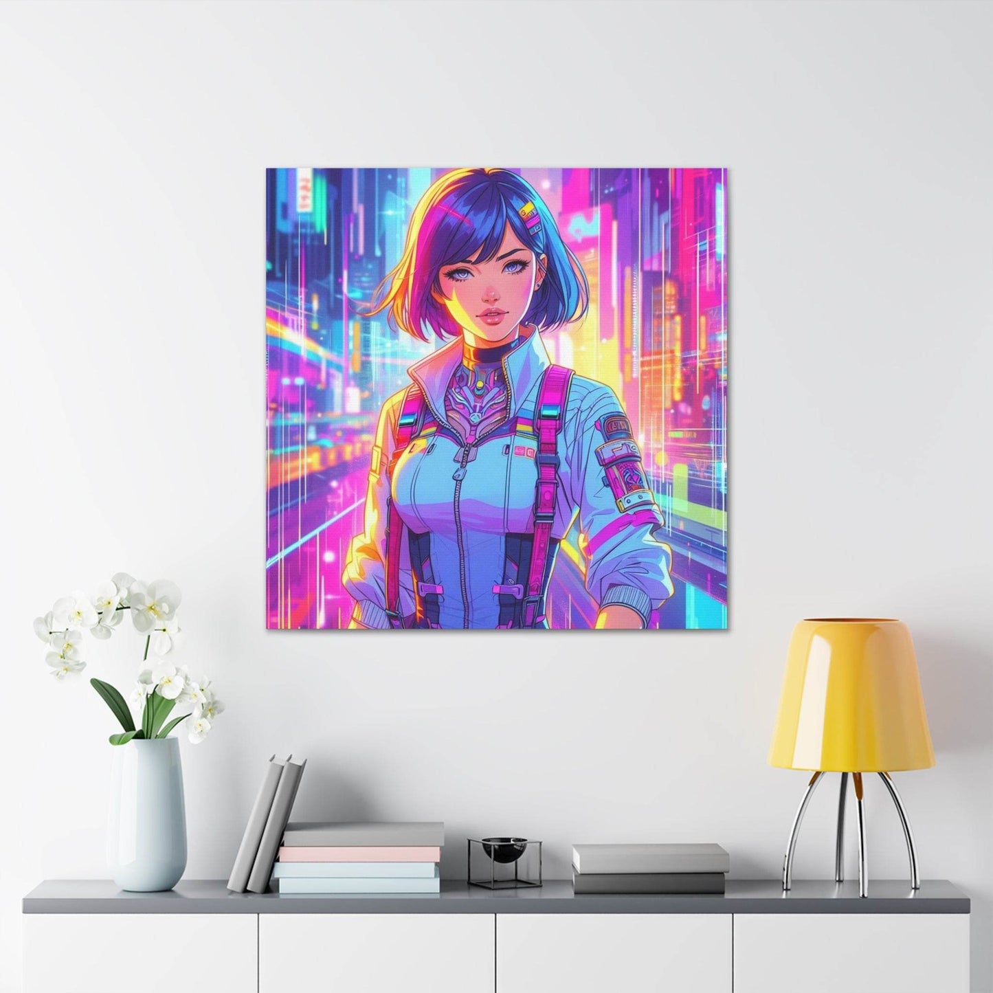 anime art, anime girl poster