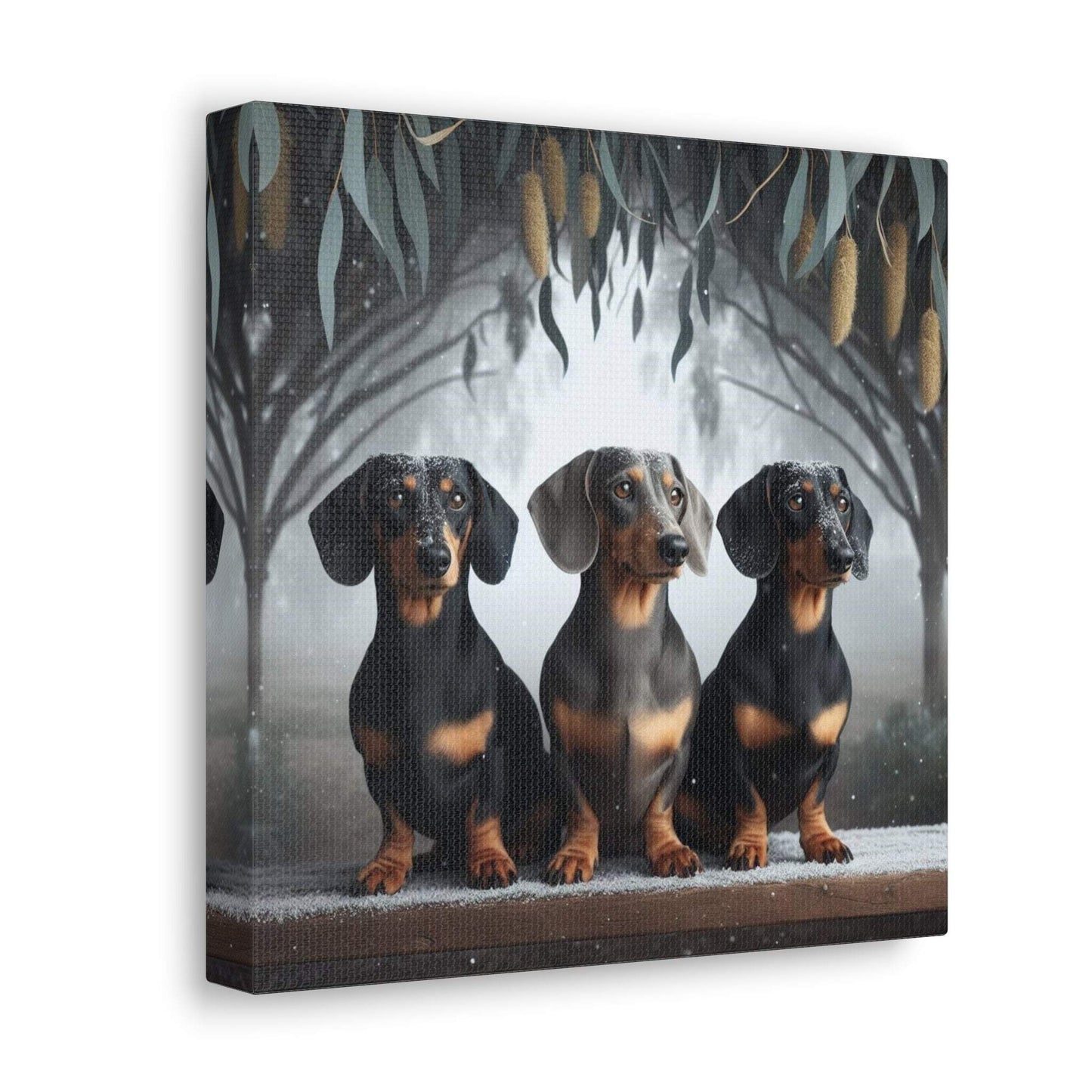 dachshund painting, dachshund wall art canvas