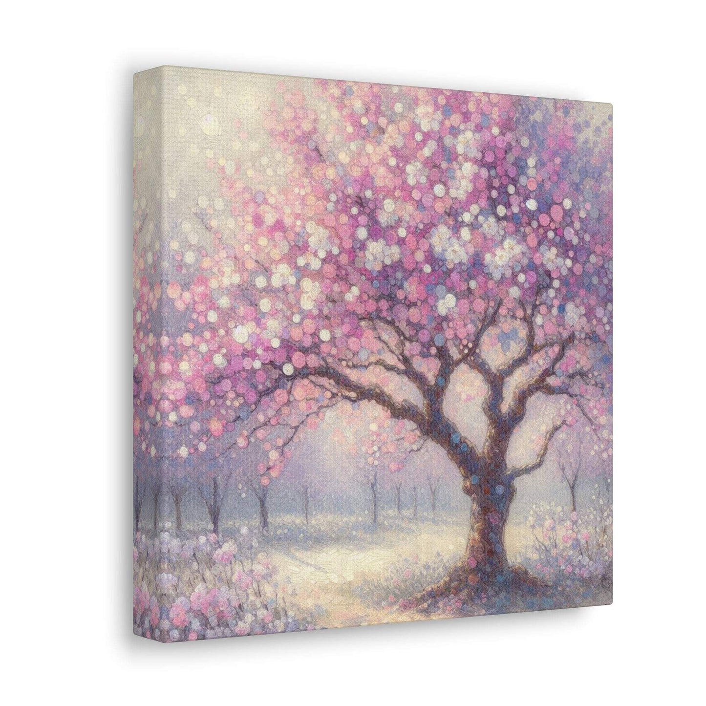 blossom artwork, cherry blossom wall art, blossom canvas