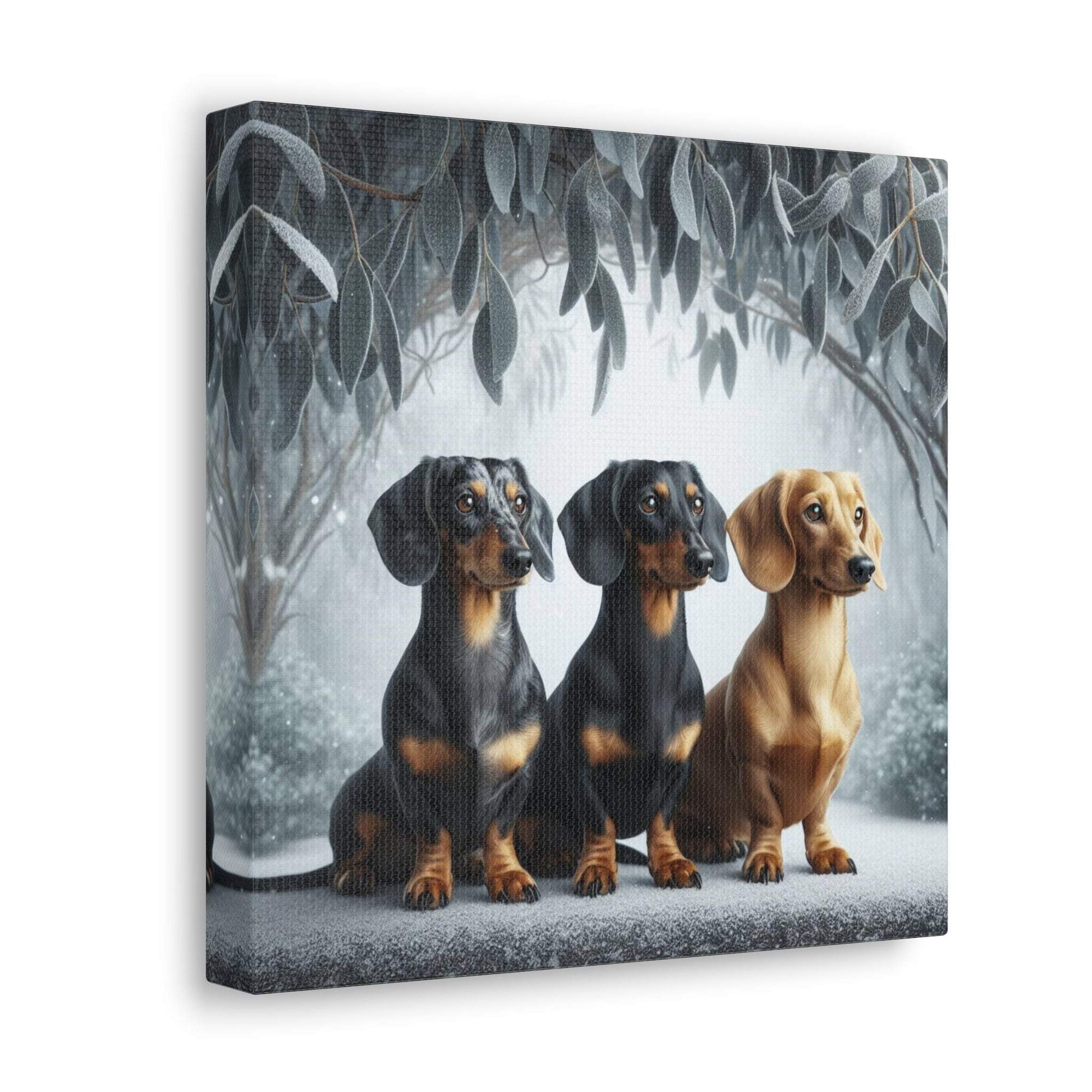 dachshund painting, dachshund wall art canvas