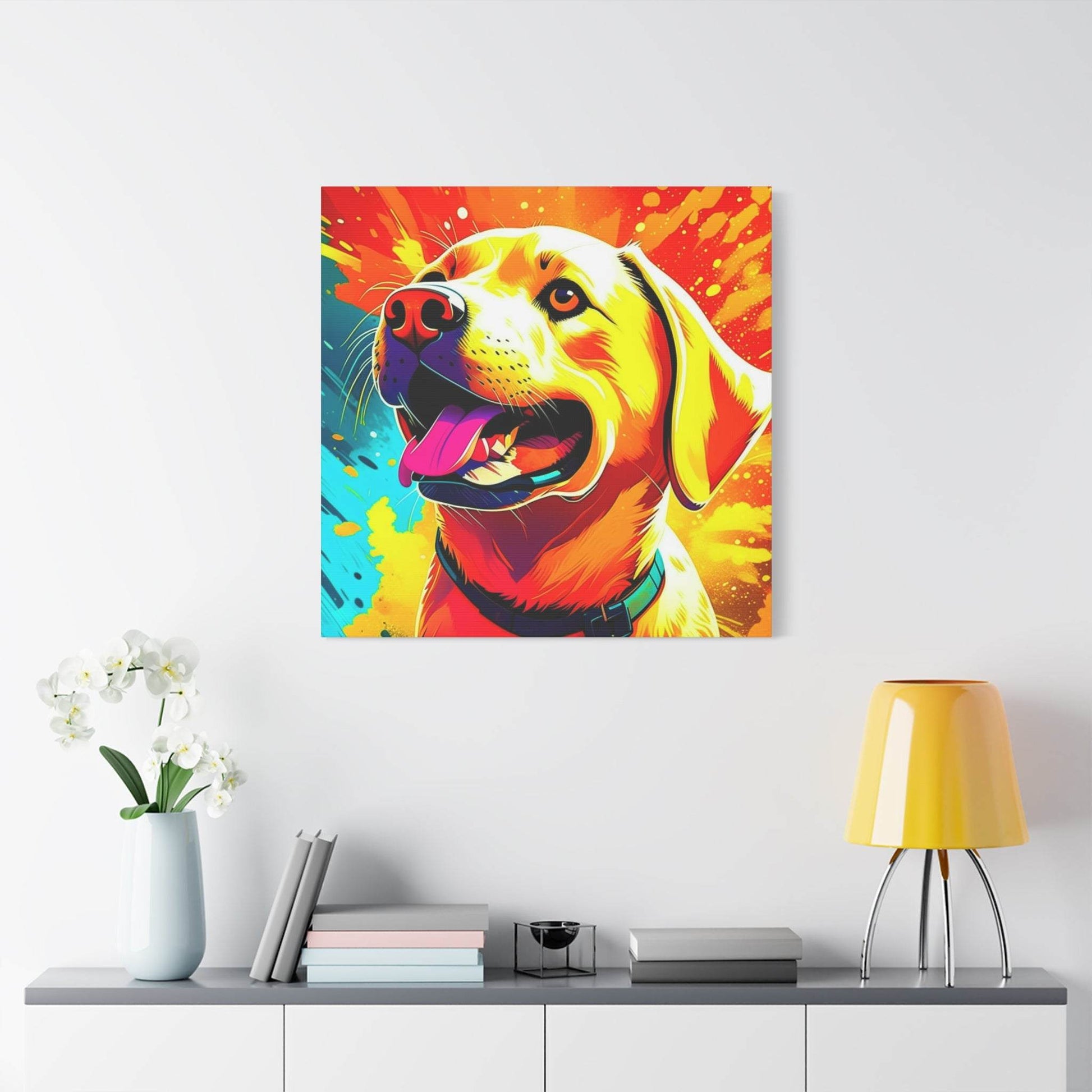 labrador print, labrador puppy