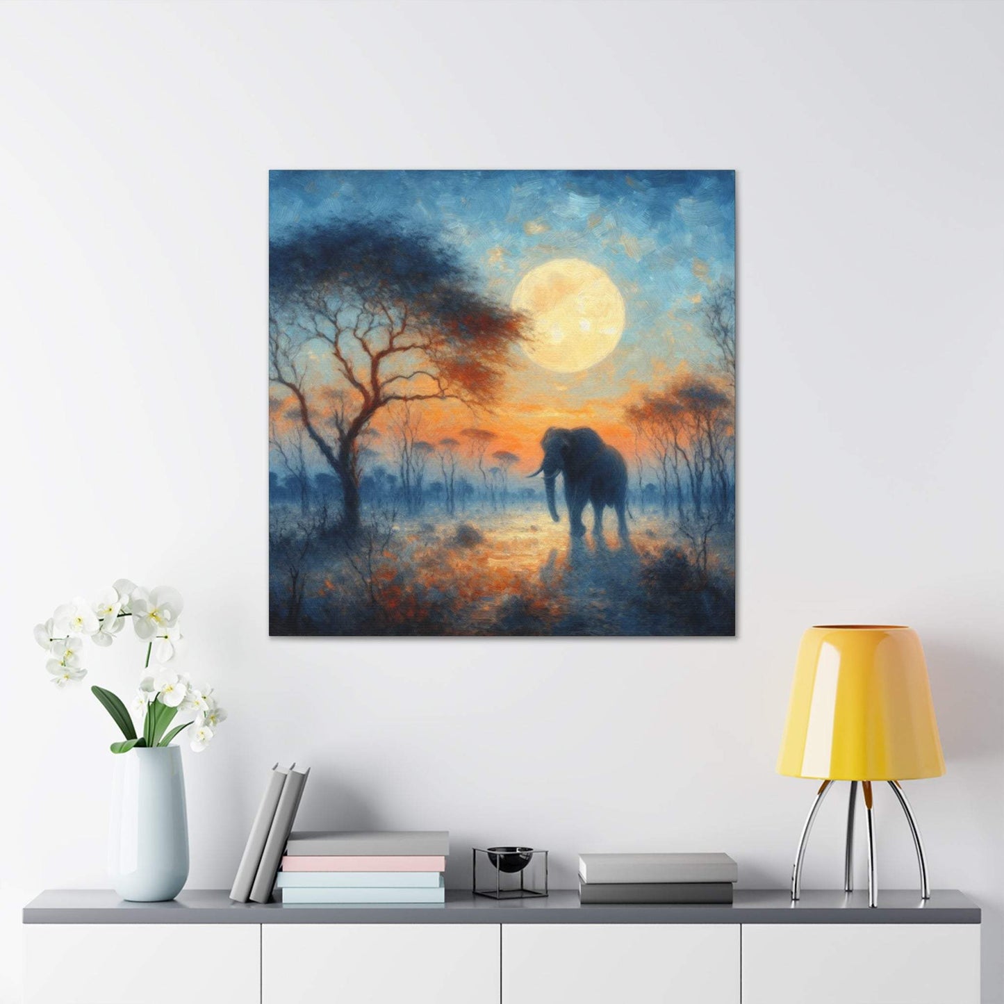 elephant artwork, elephant canvas art