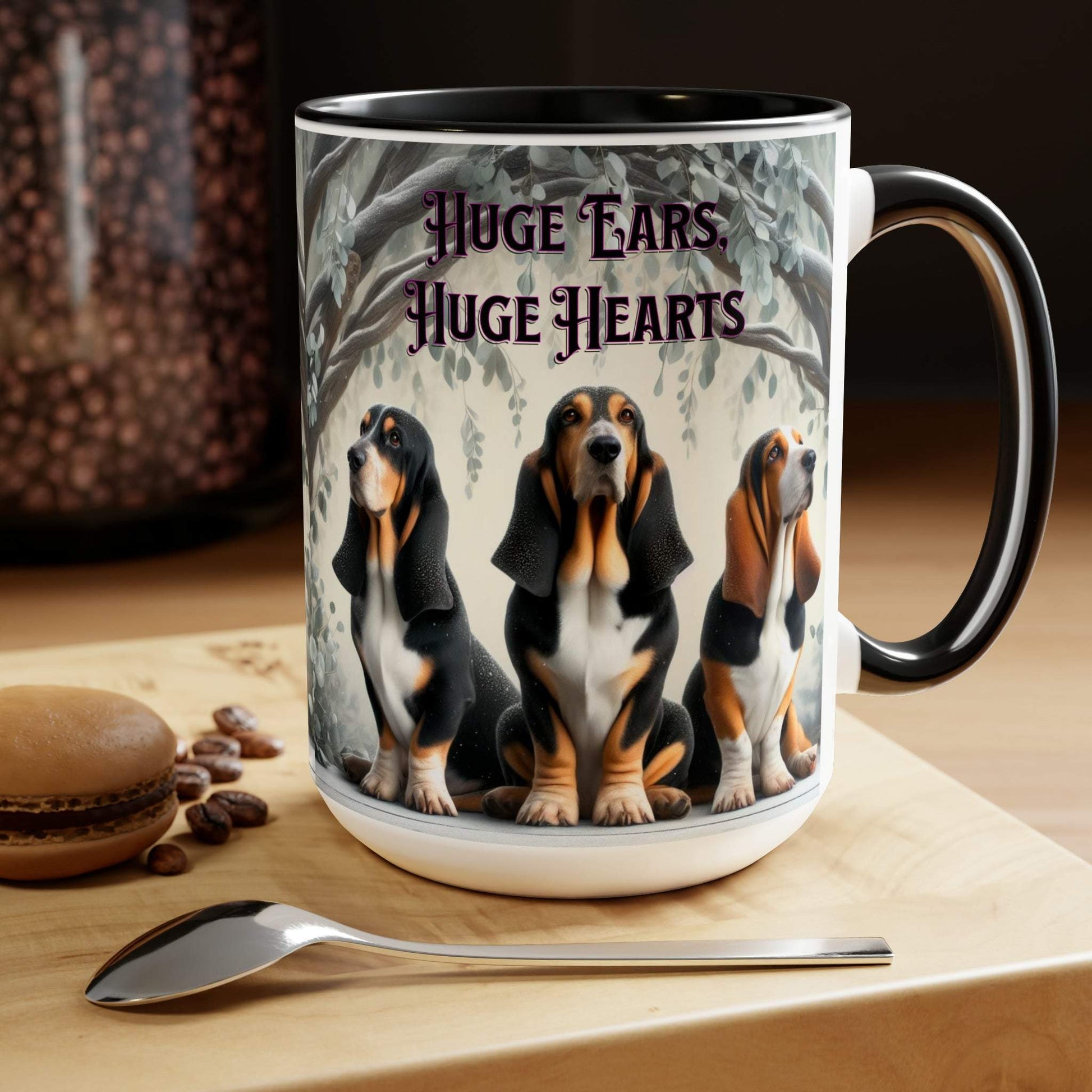 basset hound mug, basset hound coffee mug