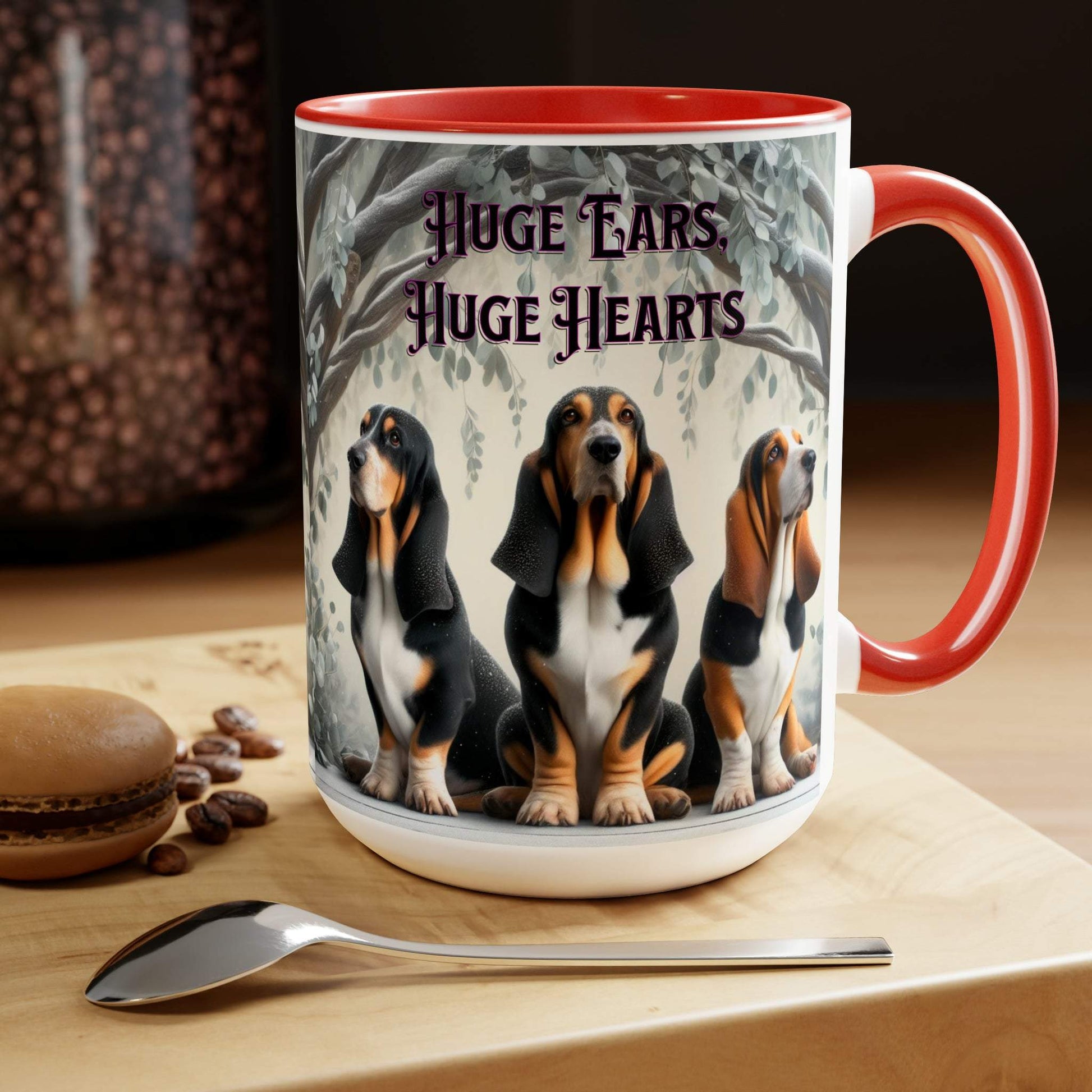 basset hound mug, basset hound coffee mug